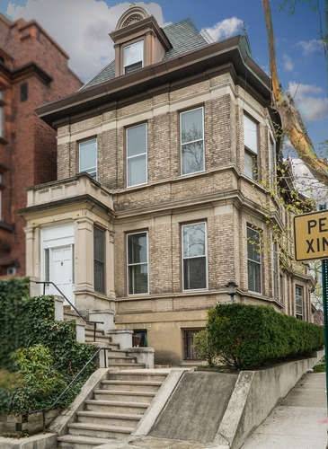 Absolutely spectacular detached 1901 mansion on hilltop in Hoboken on corner of 9th and Castle Point Terrace with PARKING