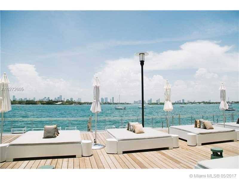 larger 1 bedroom balcony at mondrian hotel - 1100 West Ave 1 BR Condo Miami Beach Miami