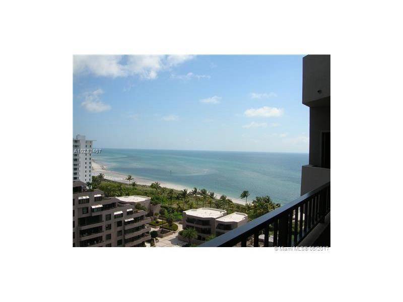 Oceanfront unit with ocean and bay views - Tidemark 3 BR Condo Key Biscayne Florida