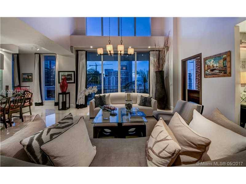 Magnificent Brickell Key 2 Level PH with Water Views of the Bay
