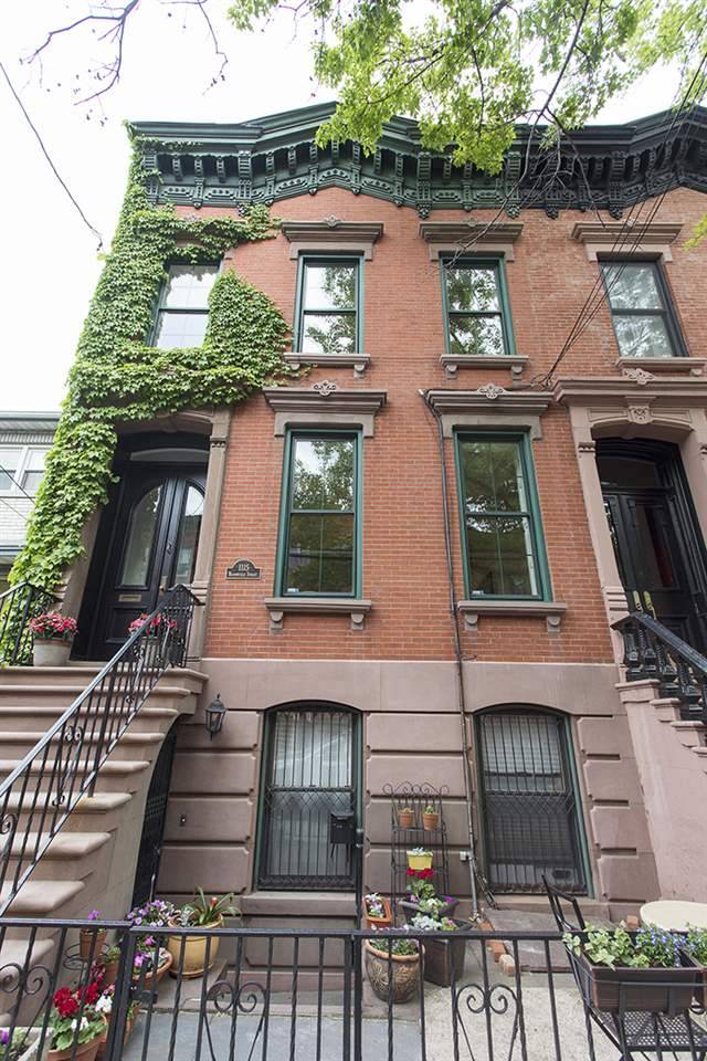 Rare ultra-wide 4-story brick & brownstone townhome located in one of Hoboken’s most coveted neighborhoods only 8 mins from the NY Waterway Ferry