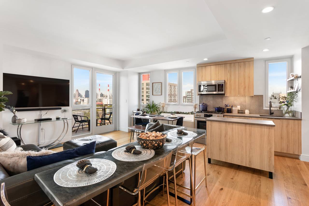 Corner Unit Two Bedroom with Private Outdoor Space and Stunning Manhattan Skyline Views!