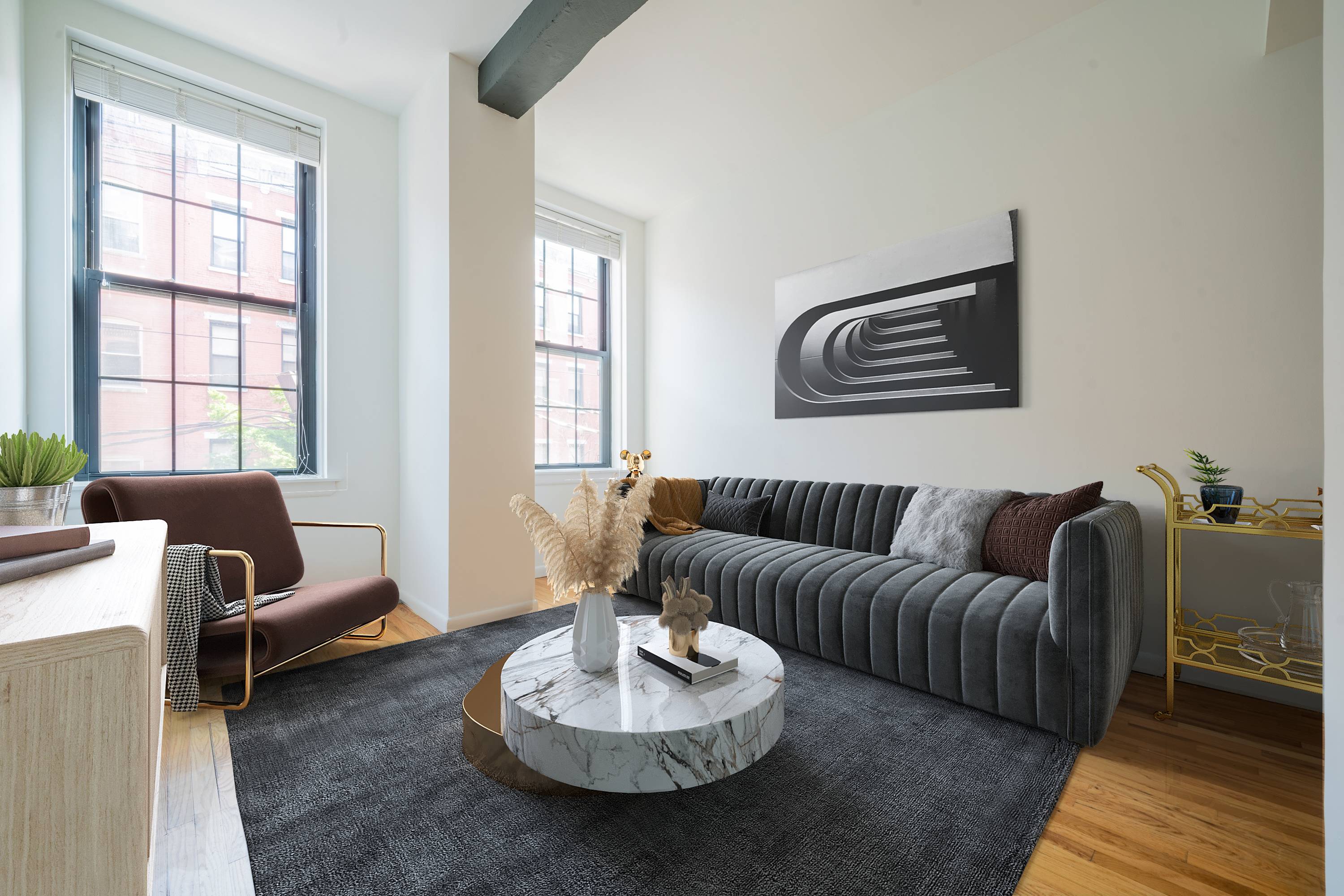 Soho-Style Lofts located in the heart of Downtown Hoboken!  Studio - 3 Bedroom Homes!  No Broker Fees!