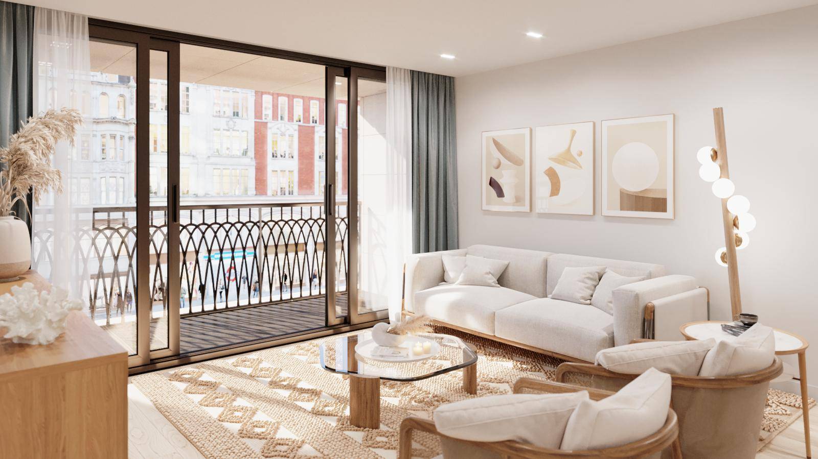 A first-floor contemporary one bedroom apartment at the highly anticipated Marylebone Square Residences, situated in Marylebone Village.