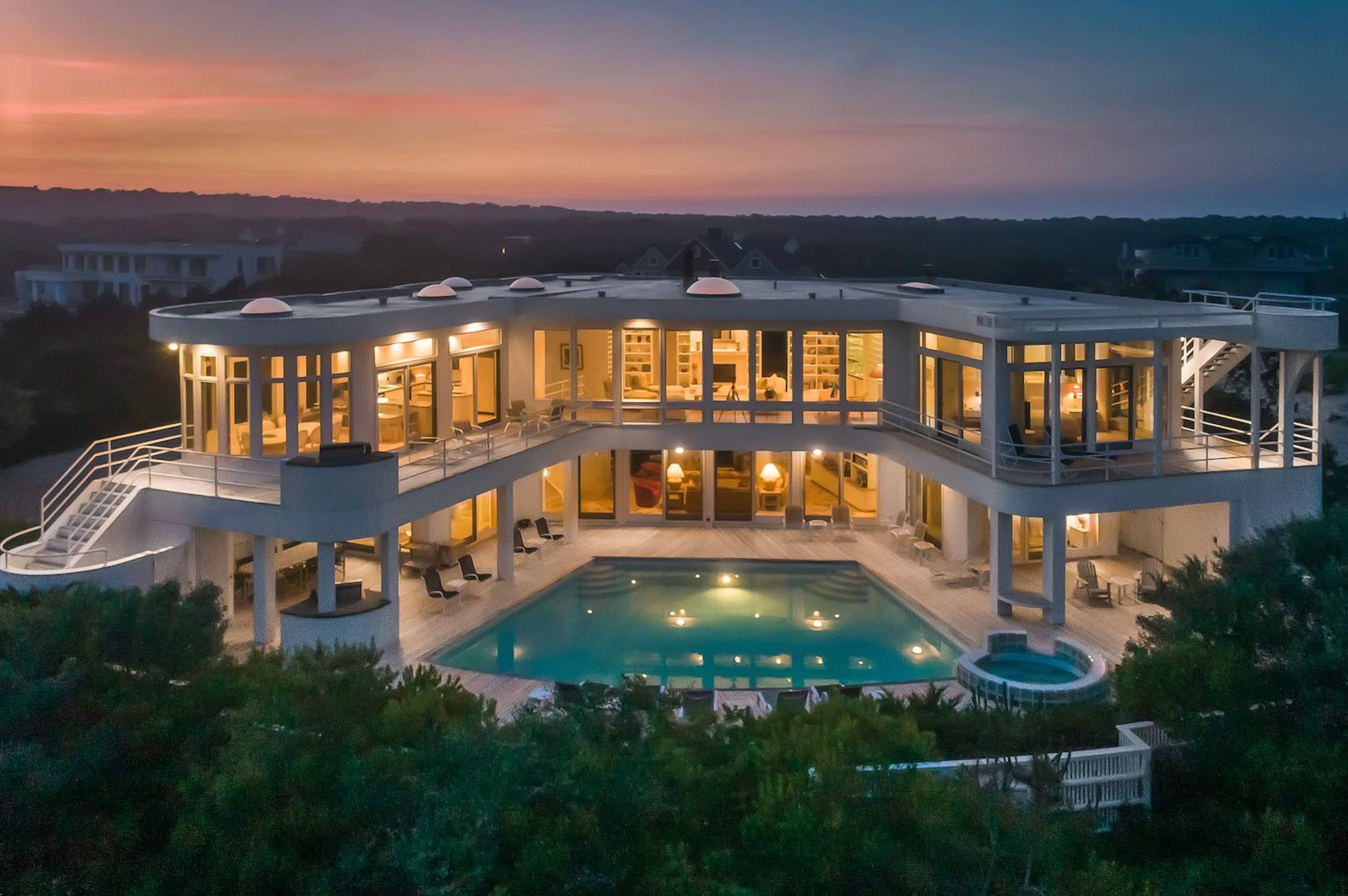 Stunning 8,000 SF Custom Oceanfront Mansion Retreat on Two Acres in Amagansett