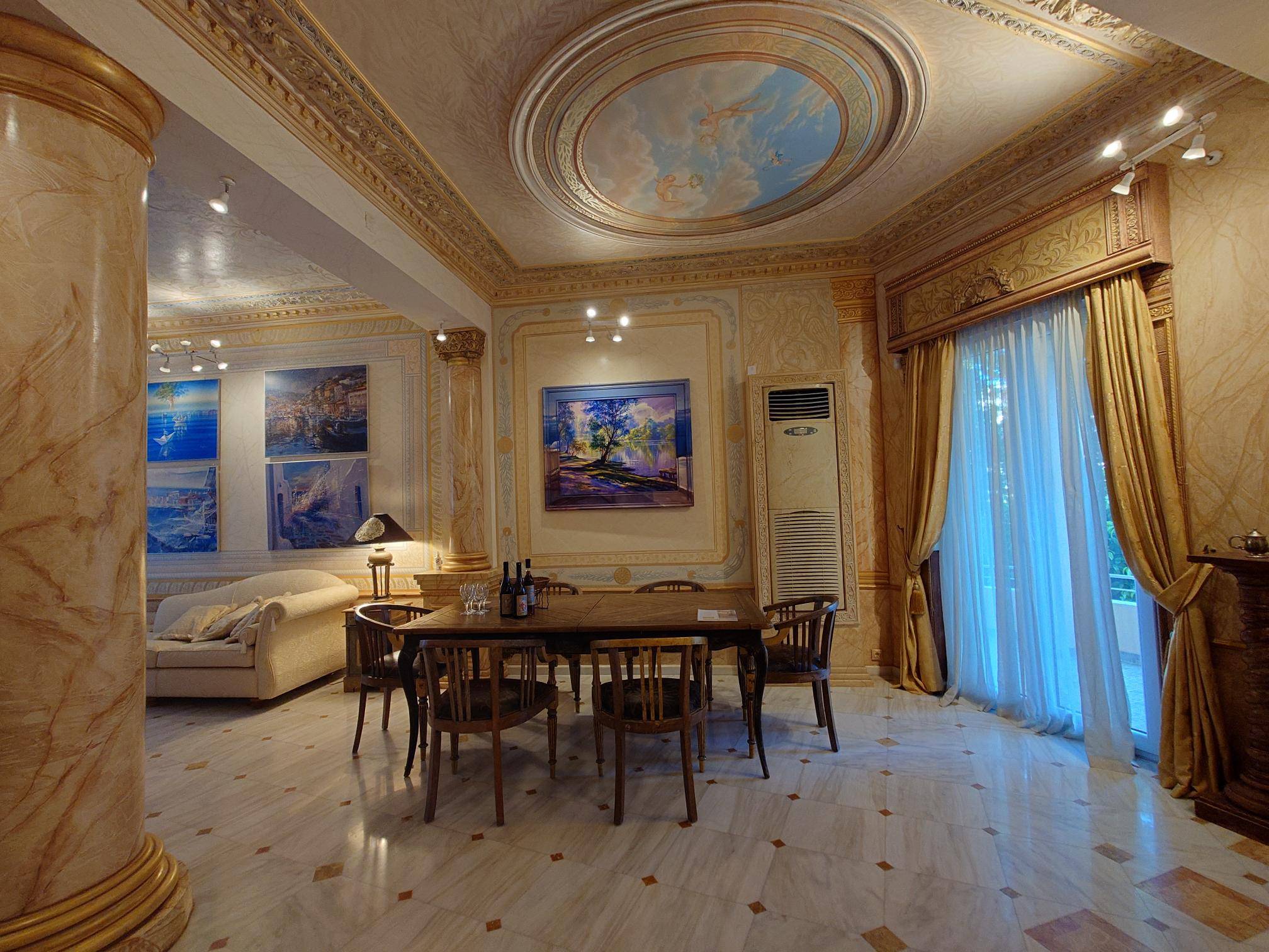 One-of-a-kind maisonette in Psychiko suburb of Athens, entirely hand-painted by an award-winning artist!