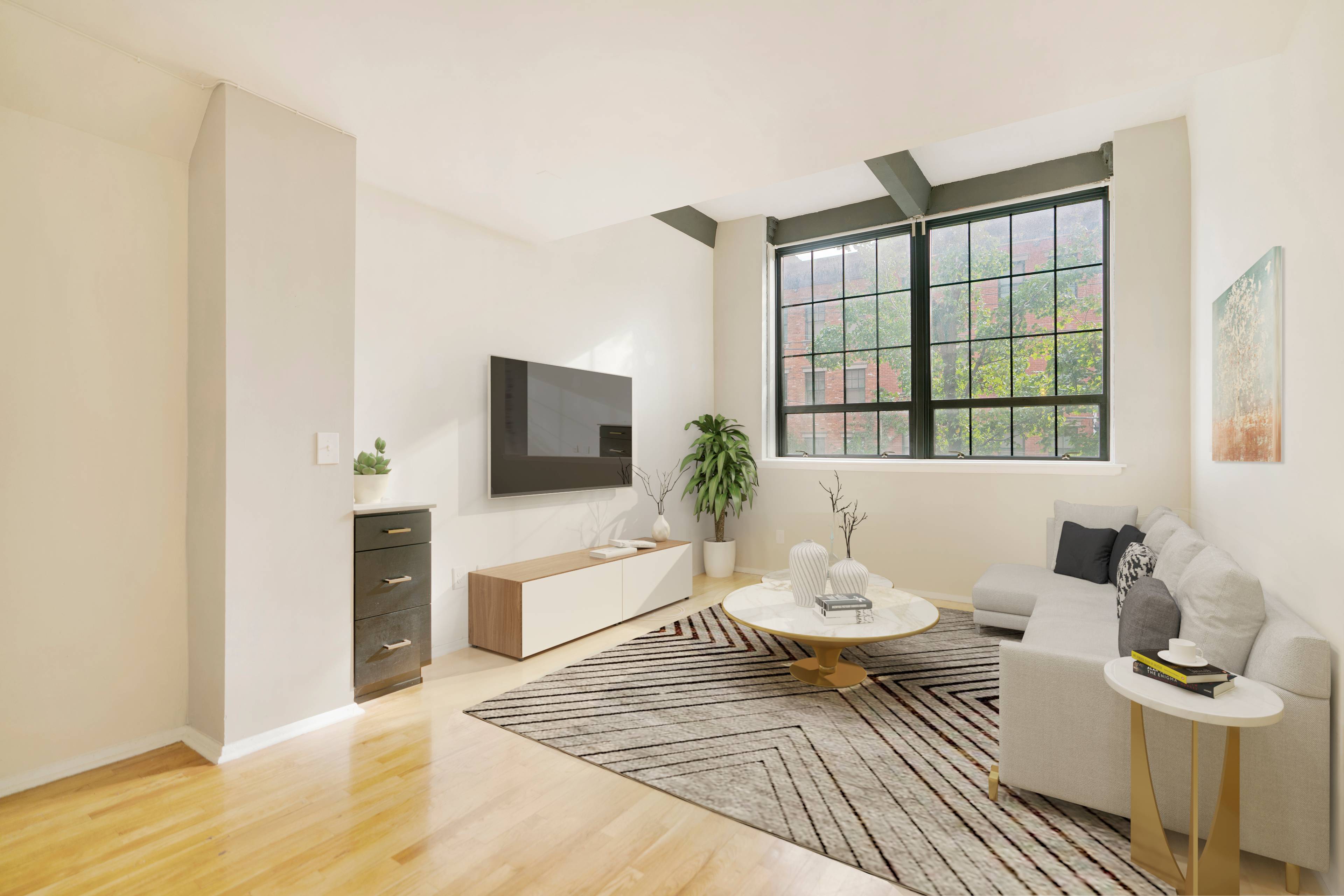 Beautiful Open and Spacious 1 Bedroom 1.5 Bathroom Soho Loft Duplex with Open California King Size Bedroom! Located at the Grand Adams in Downtown Hoboken! 2 Months Free on a 14 Month Lease!