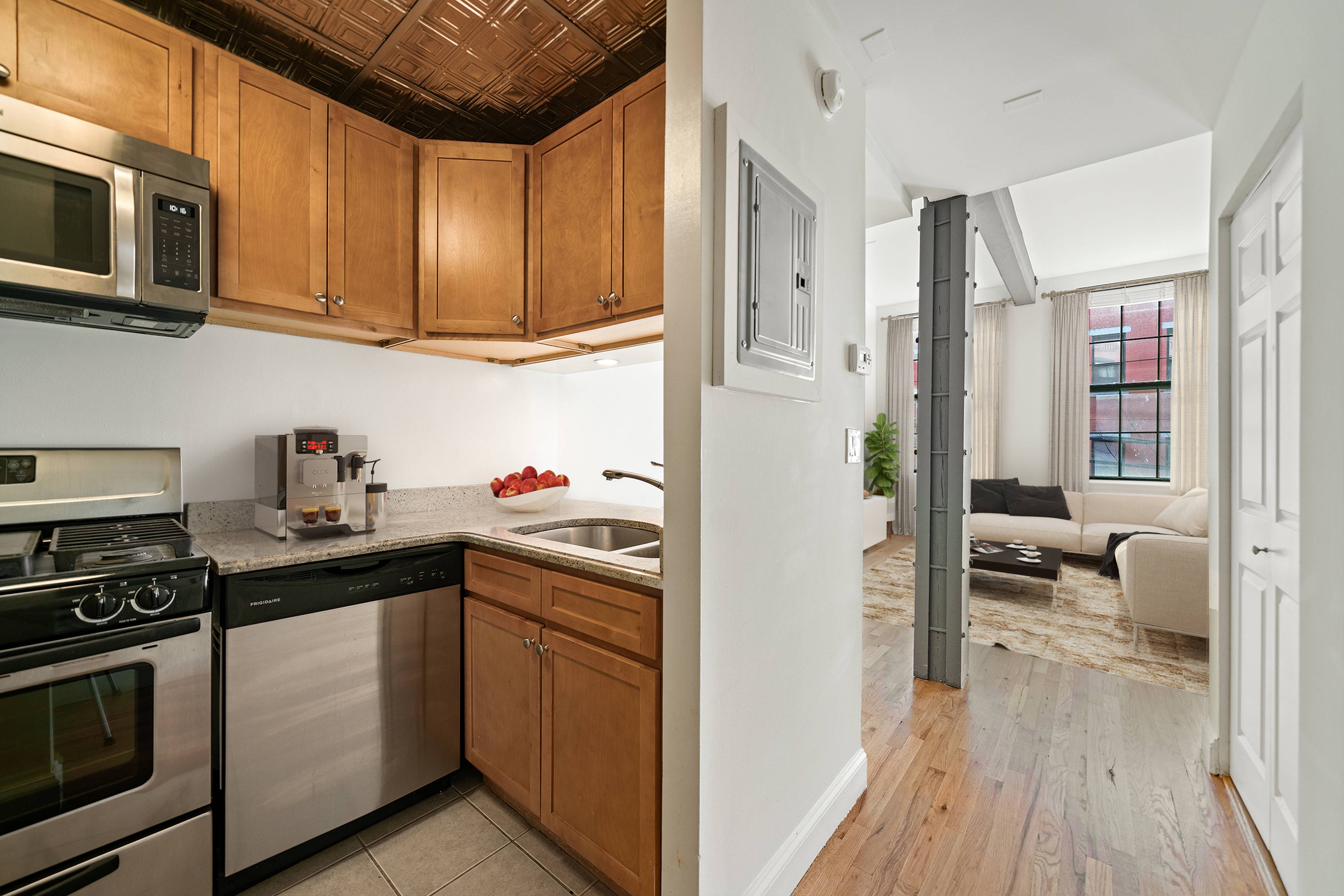Beautiful Open and Spacious 1 Bedroom 1.5 Bathroom Loft at the Grand Adams in Downtown Hoboken!