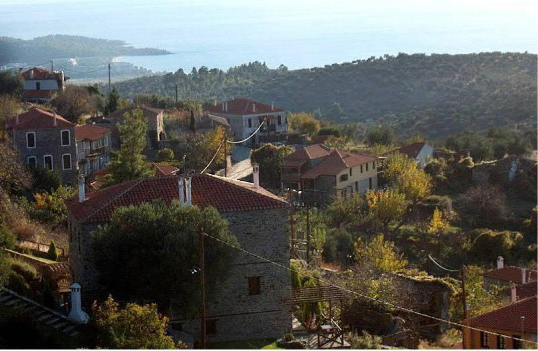 Stunning Rustic Villa with Guest House set on a picturesque village in Chalkidiki, with sea and mountain views