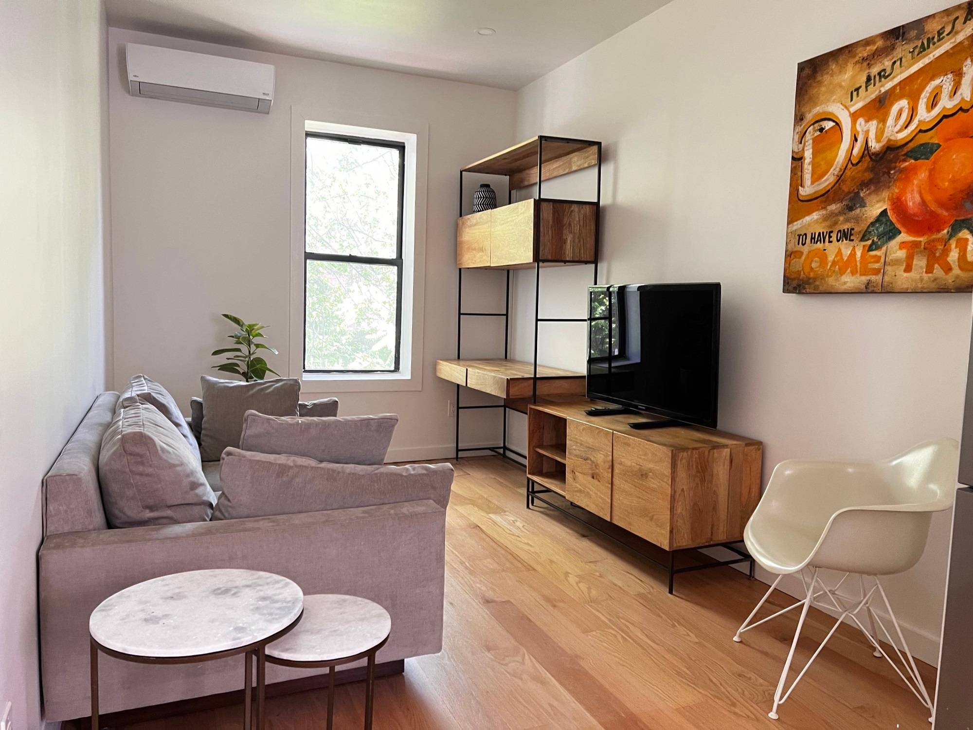 Tastefully renovated Bed Stuy one bedroom apartment.
