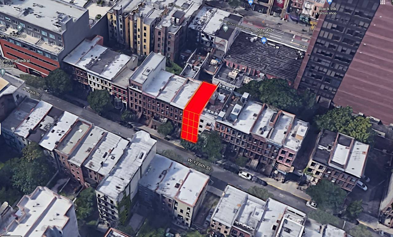 Development site for sale - Prime Harlem Location - 38 West 126th Street