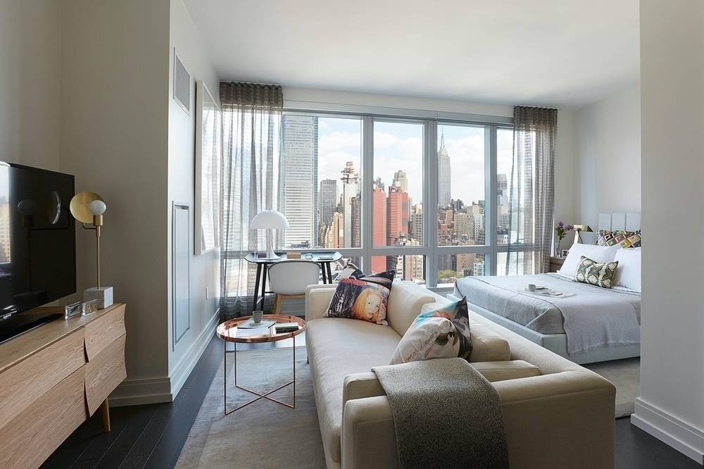 No Fee |  Alcove Studio in New Hudson Yards Luxury Building | Washer/Dryer In-Unit |