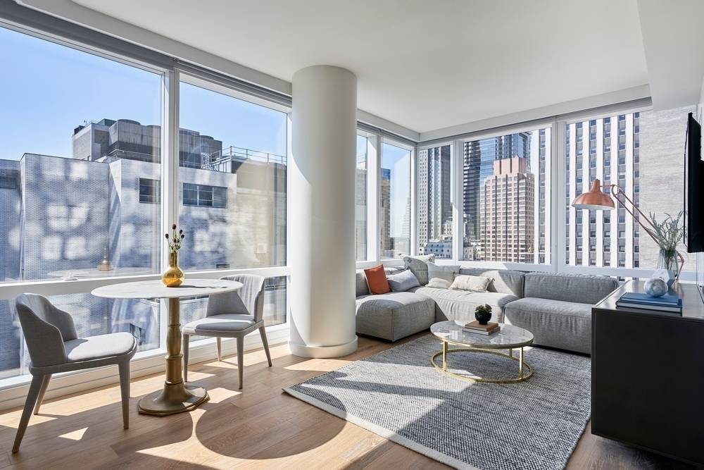 No Fee Furnished 1 Bed/1 Bath in Luxury Amenity Filled Financial District Building