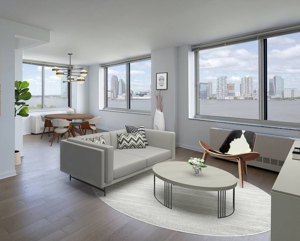 Spacious Corner 1 Bed/1.5 Bath W/ Dining Alcove in Stylish Tribeca Building, Dining Alcove, Walk-In Closet, Upgraded Stainless Steel Appliances, Northern && Eastern Exposure W/ City Views, & Sky-Lit Indoor Swimming Pool