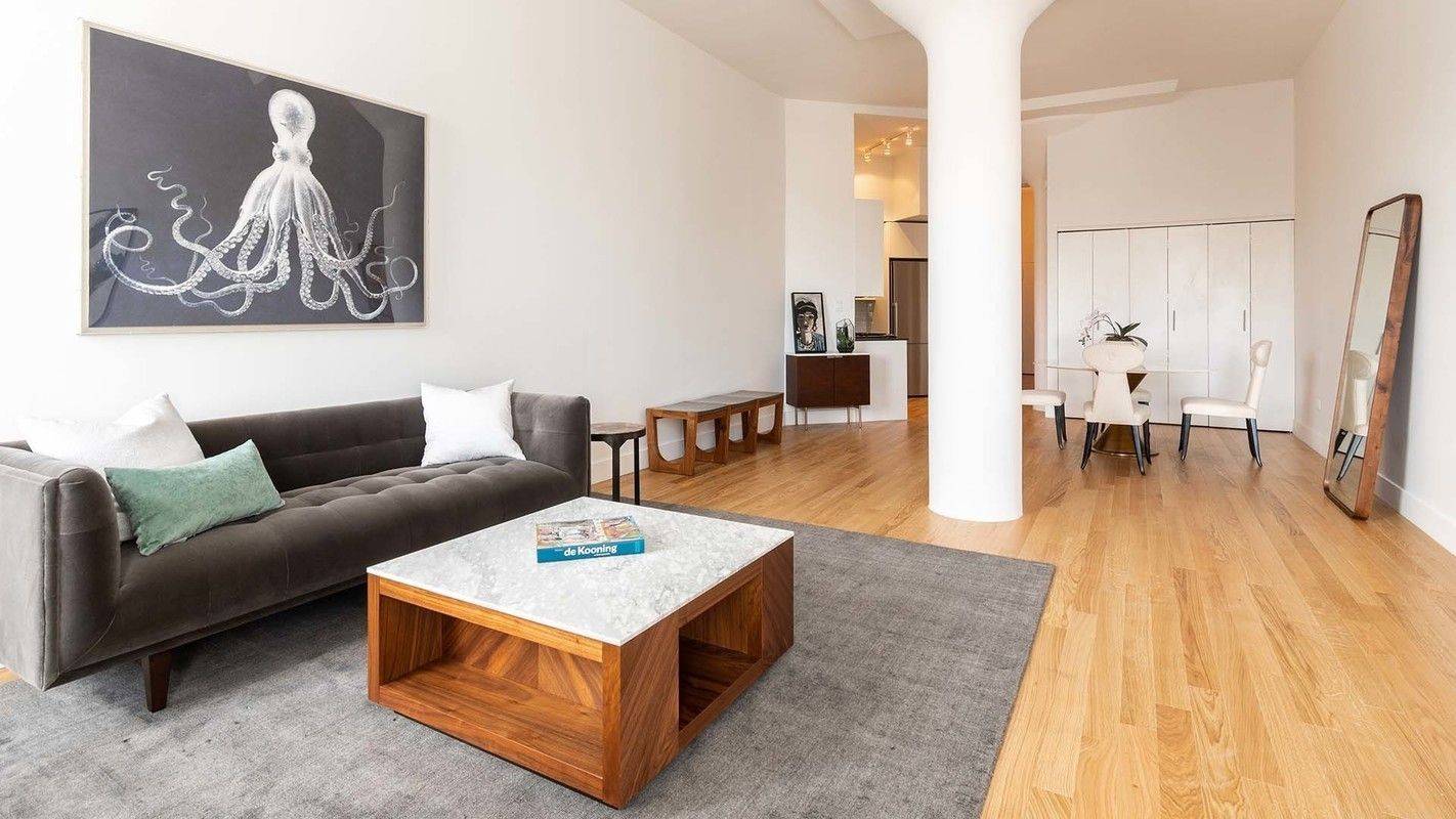 Beautiful and Open 2 bed/2 bath Luxury, No Fee Apartment in the West Village with Function Fireplace and EXTRA High Ceilings