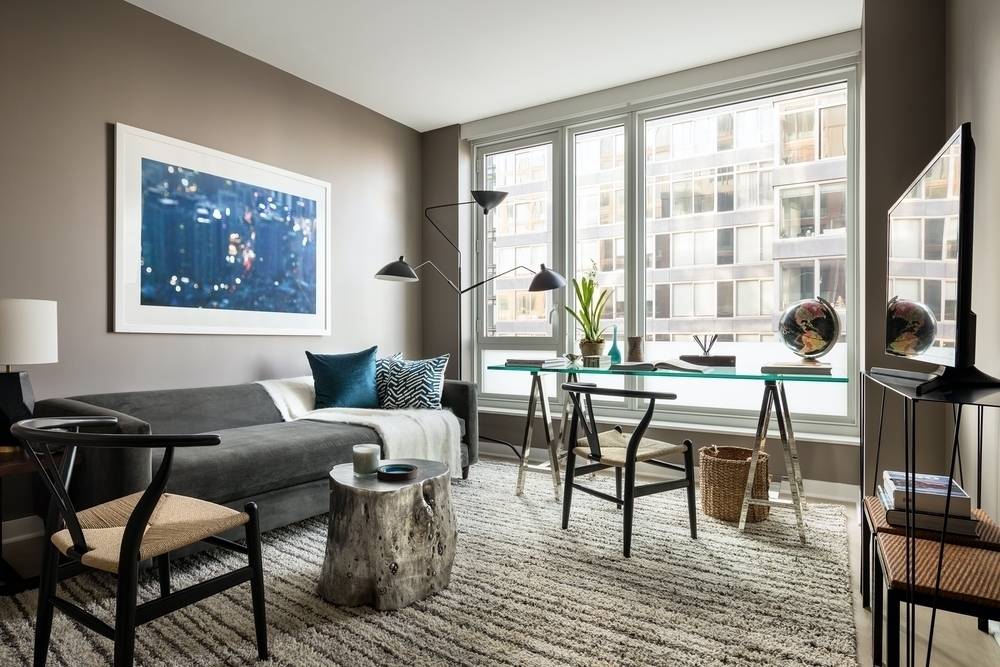 Welcome to Tribeca! Spacious 1Bed/1Bath with Stainless Steel Appliances, River Views,  and W/D. No Fee!