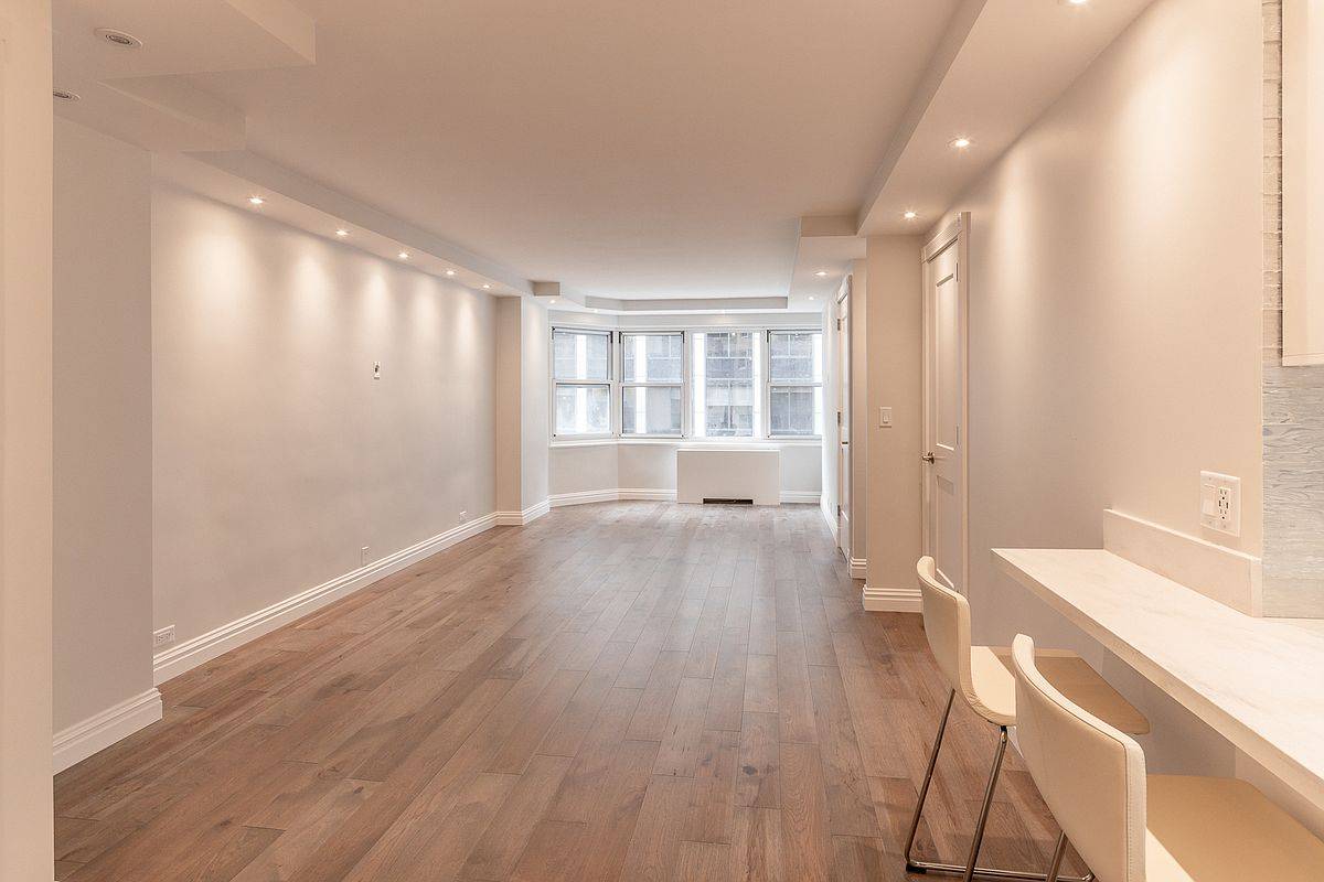 A Bright Fully Renovated Midtown Junior 1 Bedroom Apartment at 77 W 55th St