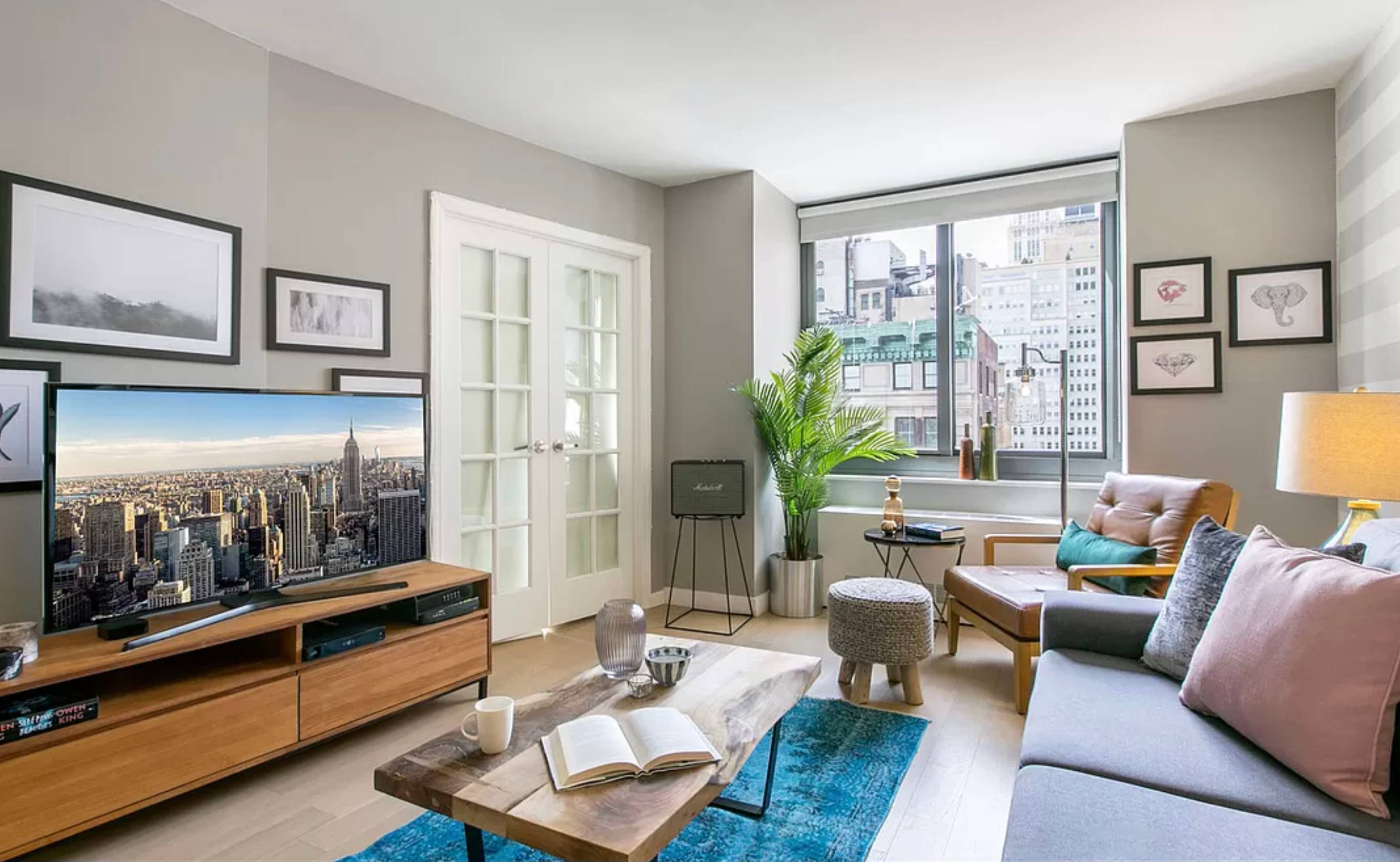 Short to long term 2 bed and 1.5 bath furnished apartment in the vibrant neighborhood of Tribeca