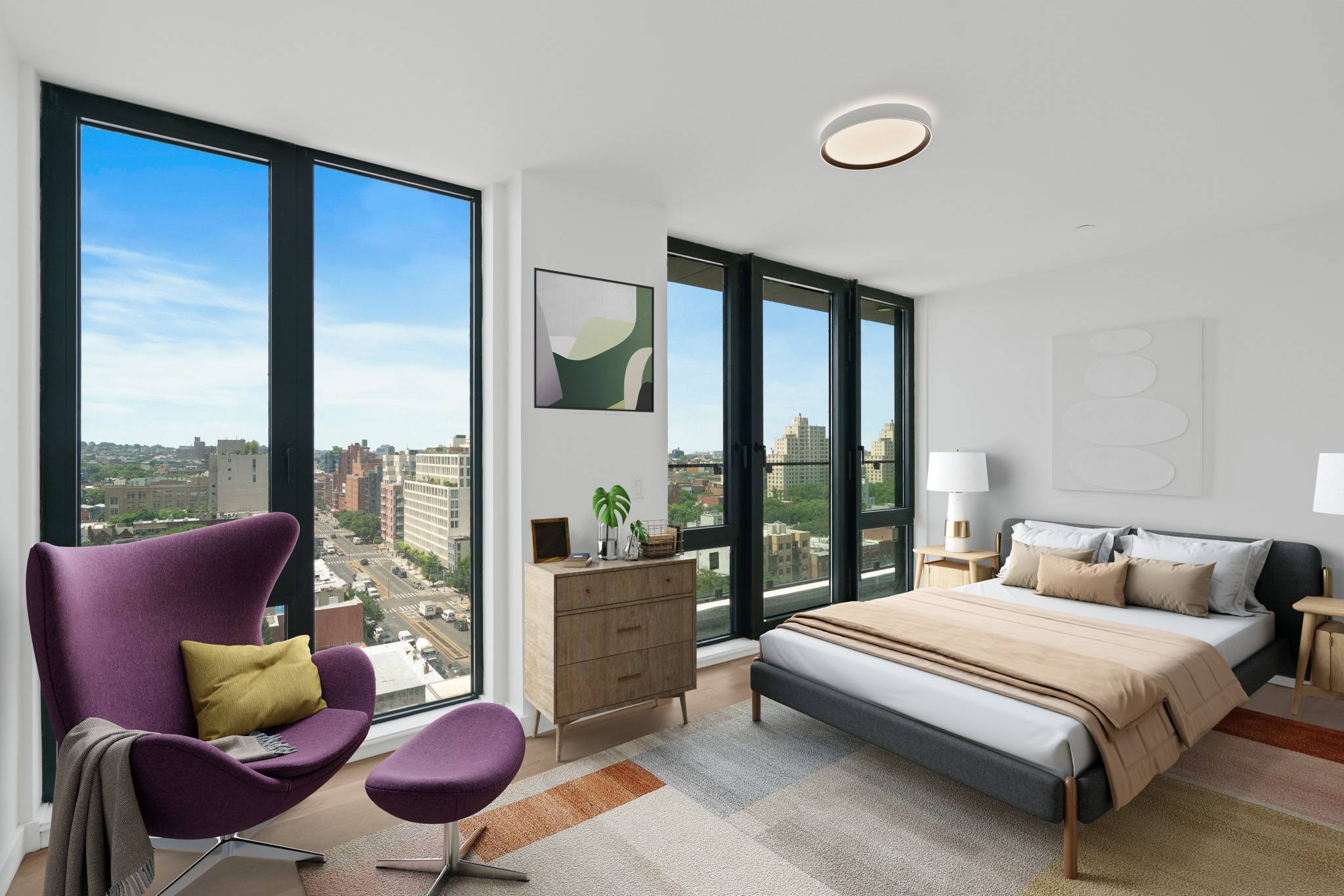 BRAND NEW, LUXURY CORNER 1 BEDROOM + HOME OFFICE WITH LOGGIA RENTAL AT SIGNUM- 375 DEAN ST, BOERUM HILL, BROOKLYN