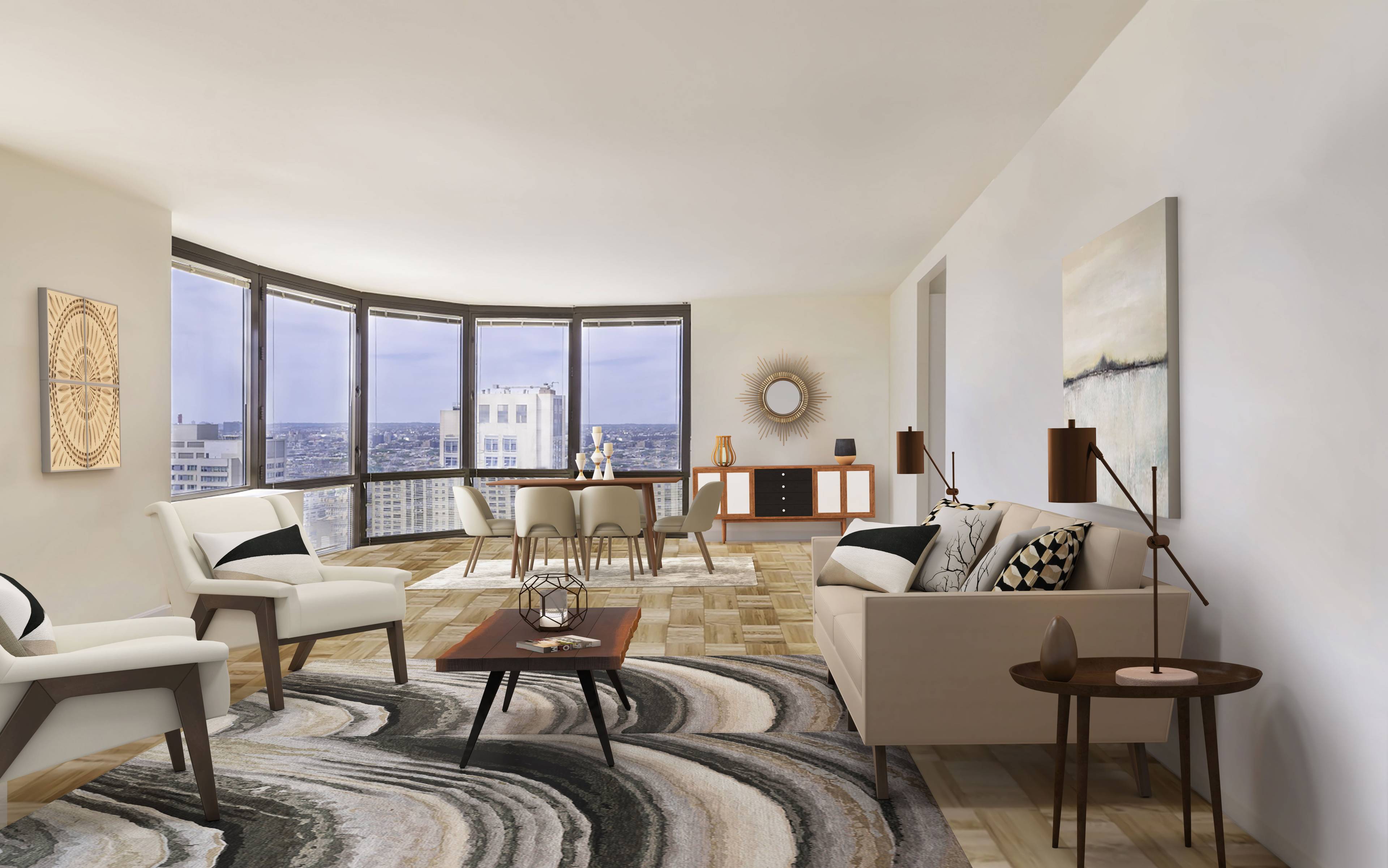 Amazing Corner One Bed, One Bath in Iconic UES High-Rise