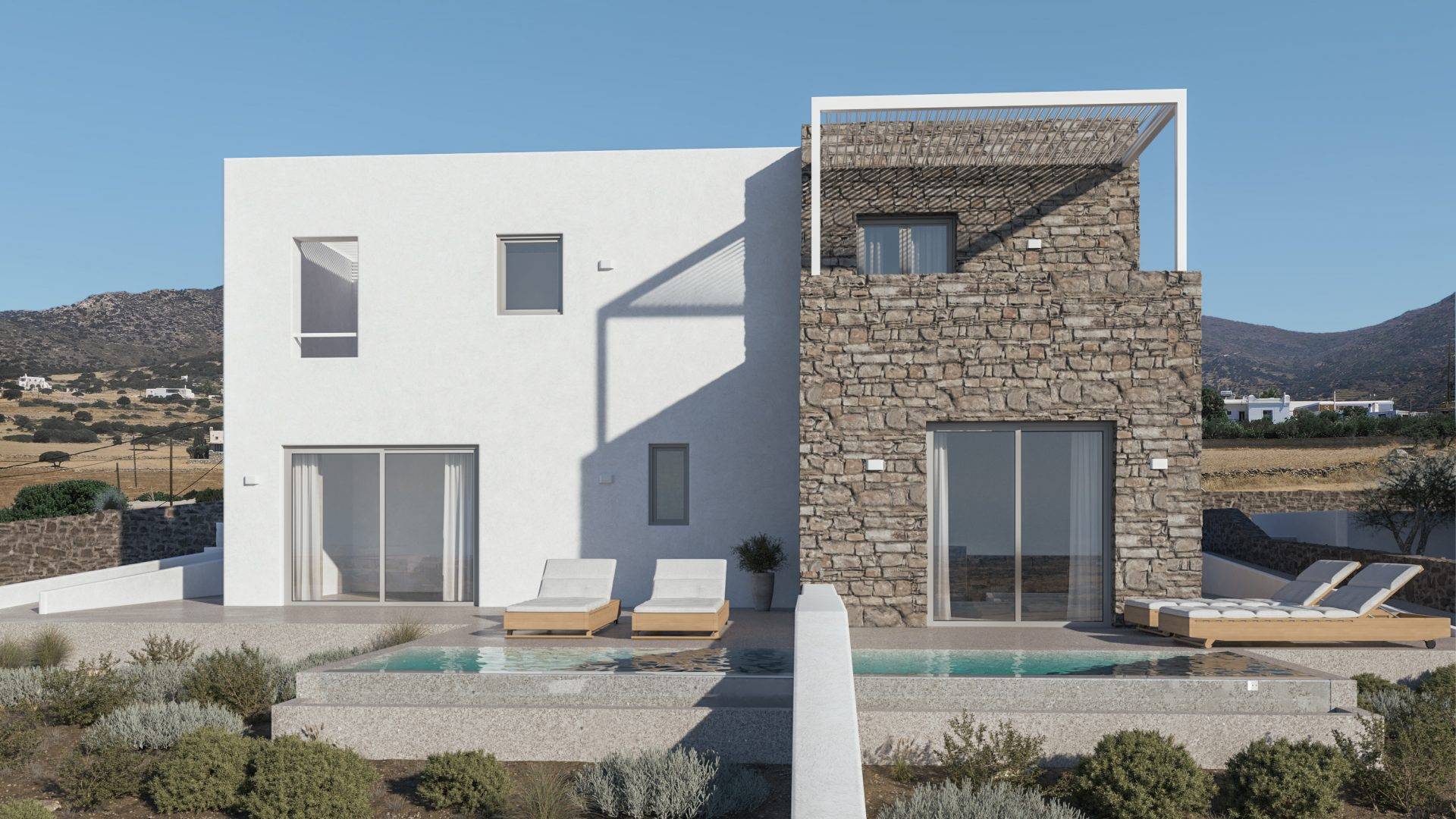 Paros Project, Villa A3: Last Call For Golden Visa In Paros Island: Two beautifull New Built maisonettes for sale!!
