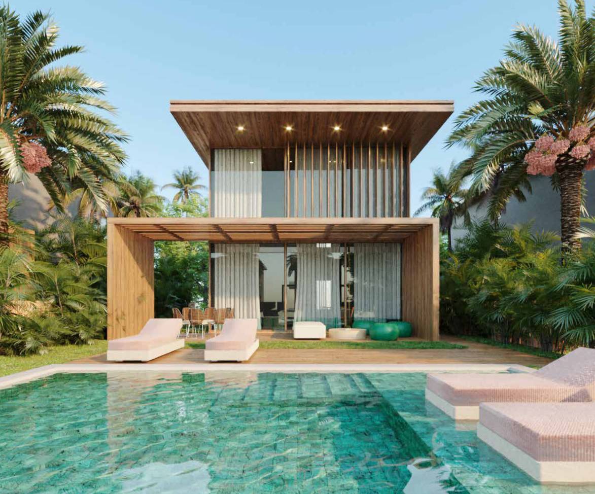 Contemporary design nested on a tropical beach in Brazil
