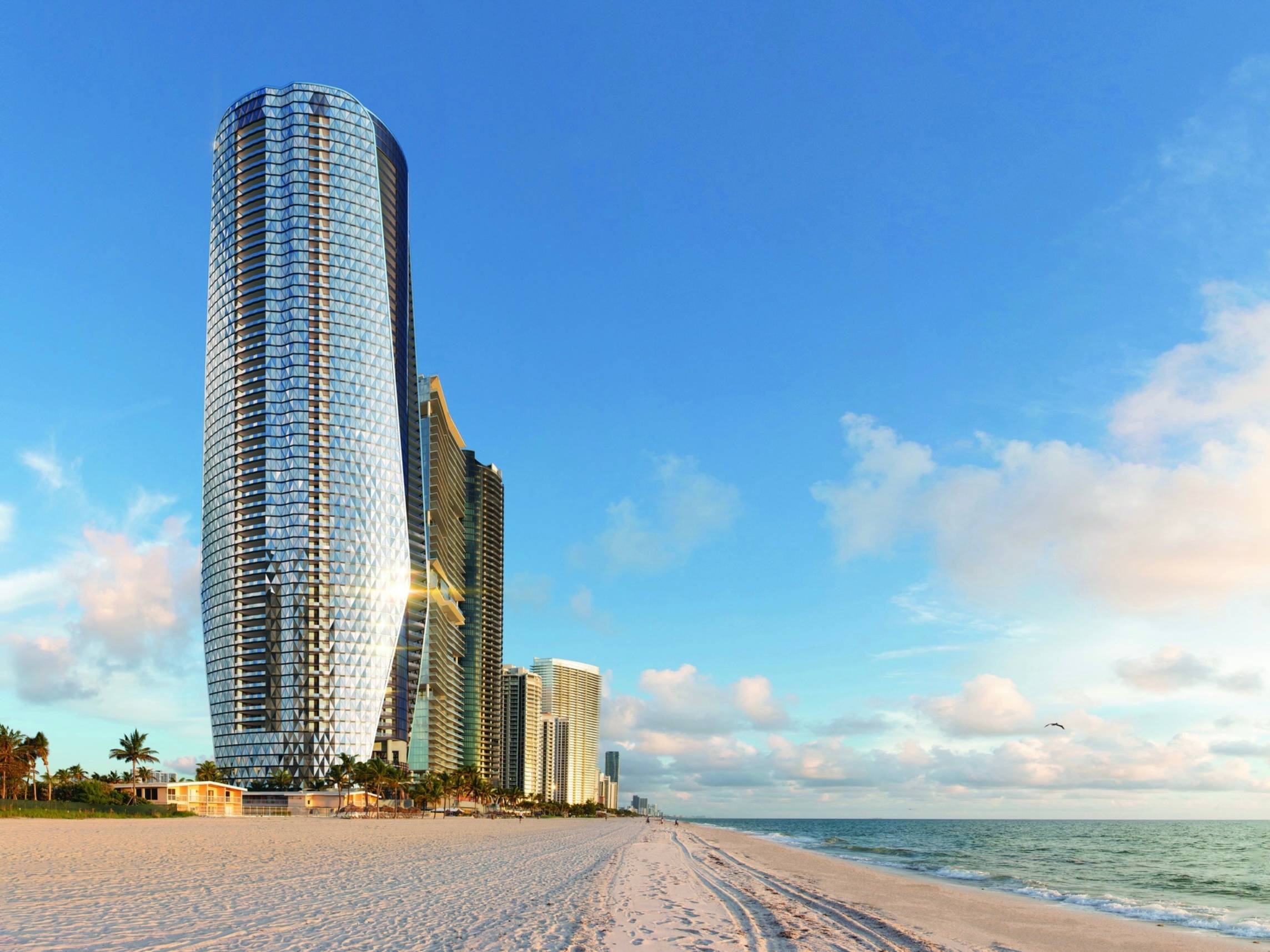 Oceanfront Haven in Sunny Isles Miami: Private Pool, Car Elevator, and 4-Car Garage.