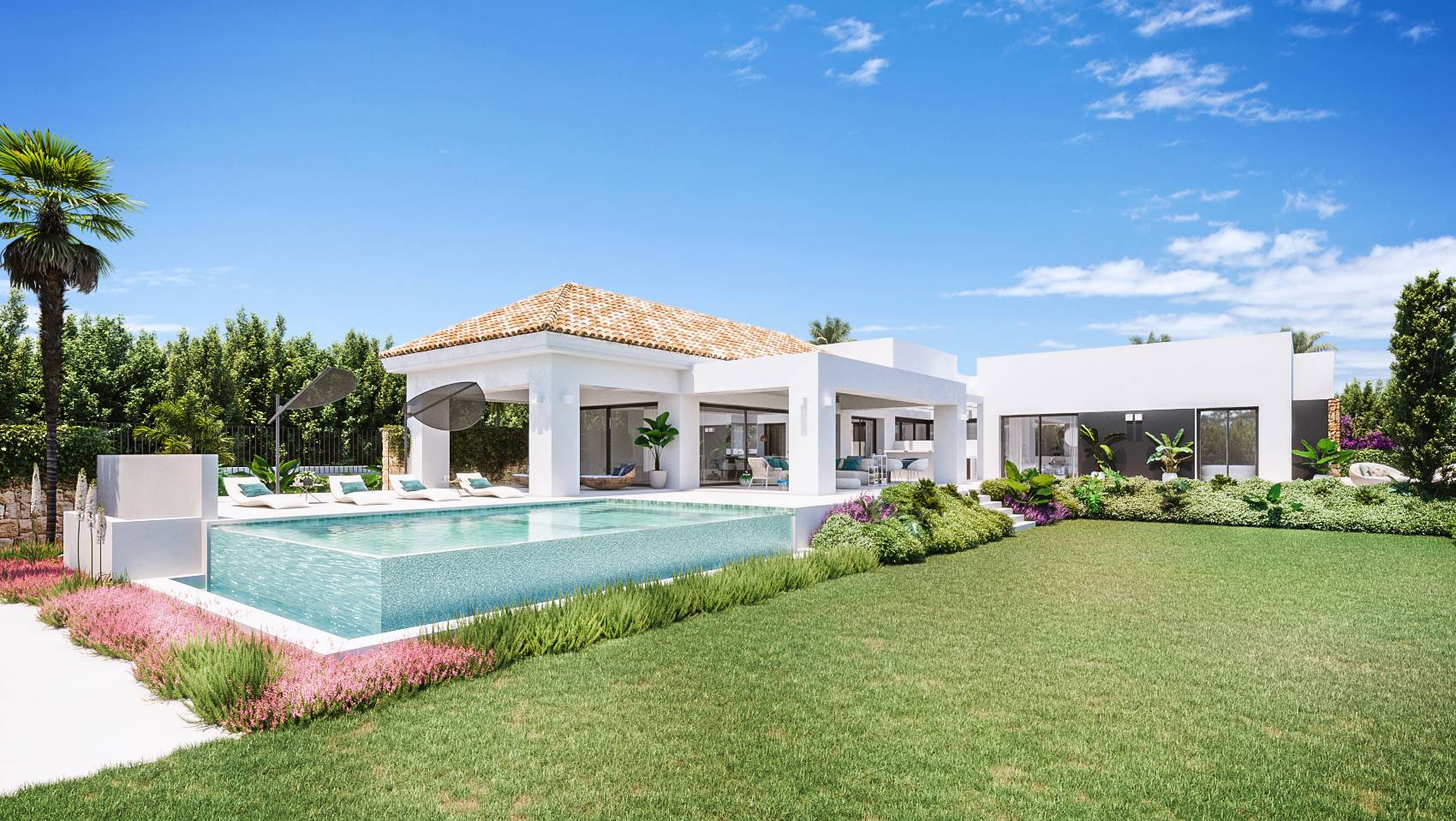 Charming Andalusian style villa project in Belair, an up-and-coming area located within the New Golden Mile.