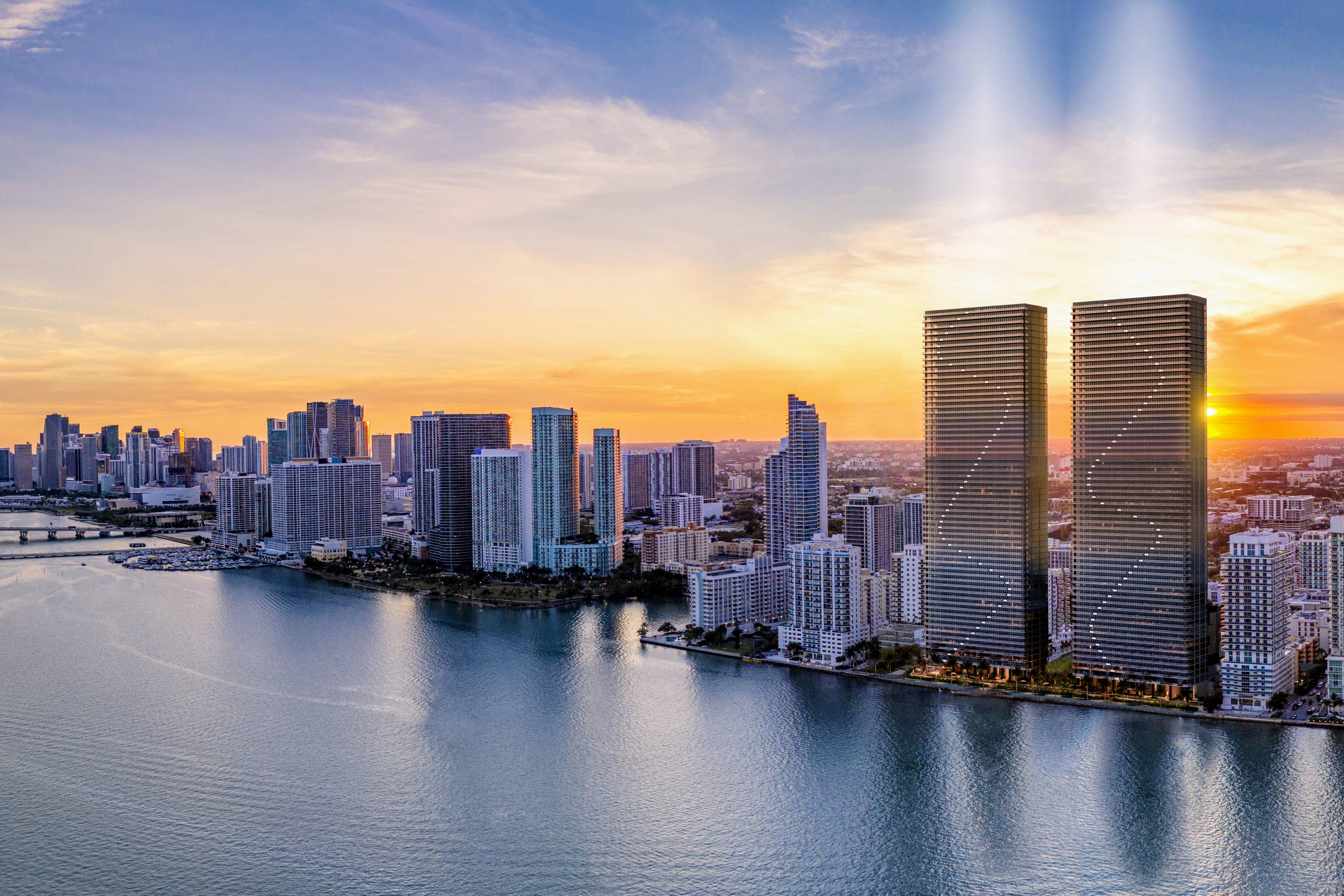 SKYVIEW VILLA IN THE ICONIC TWIN TOWERS IN EDGEWATER MIAMI | FOUR- BEDROOM + OFFICE + STAFF ROOM