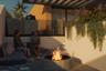 External fire pit area