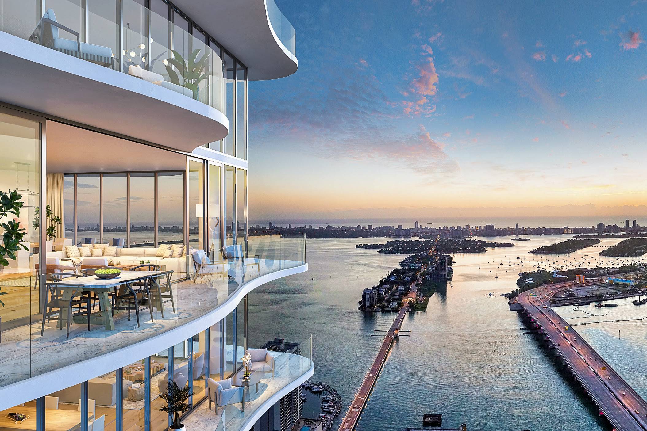 BREATHTAKING VIEWS OF BISCAYNE BAY DOWNTOWN - MIAMI | TWO TO FOUR BEDROOM LUXURY RESIDENCES BY B&B ITALIA