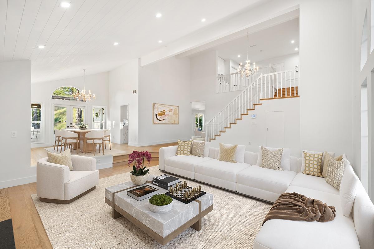Virtually Staged Living Room