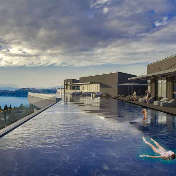 Luxurious apartment with infinity pool at the top of the building - Savudrija, Isrria