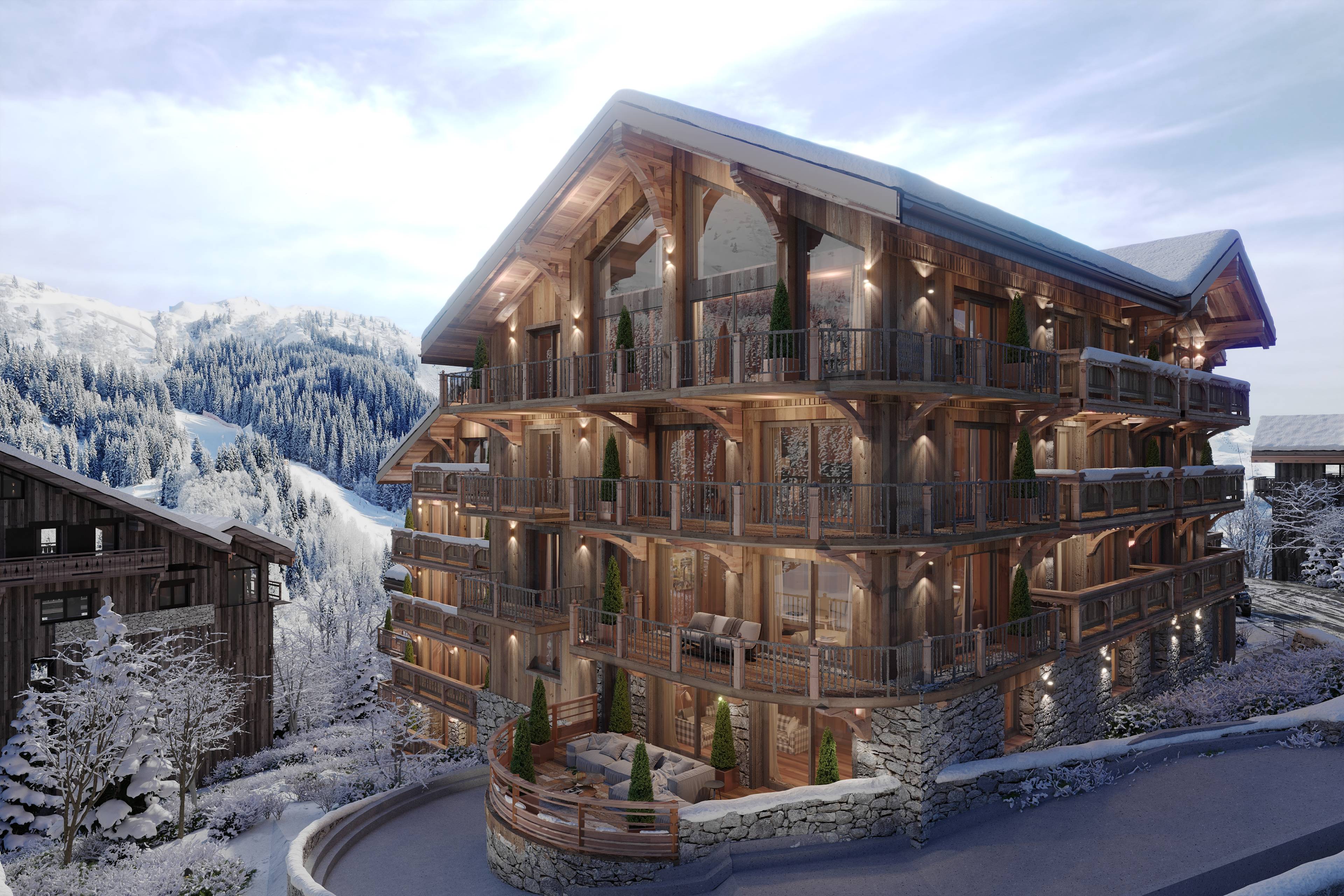 Welcome to your Alpine retreat in the heart of Meribel Invest in Alpine Luxury: 4-Bedroom Condo in Meribel, France
