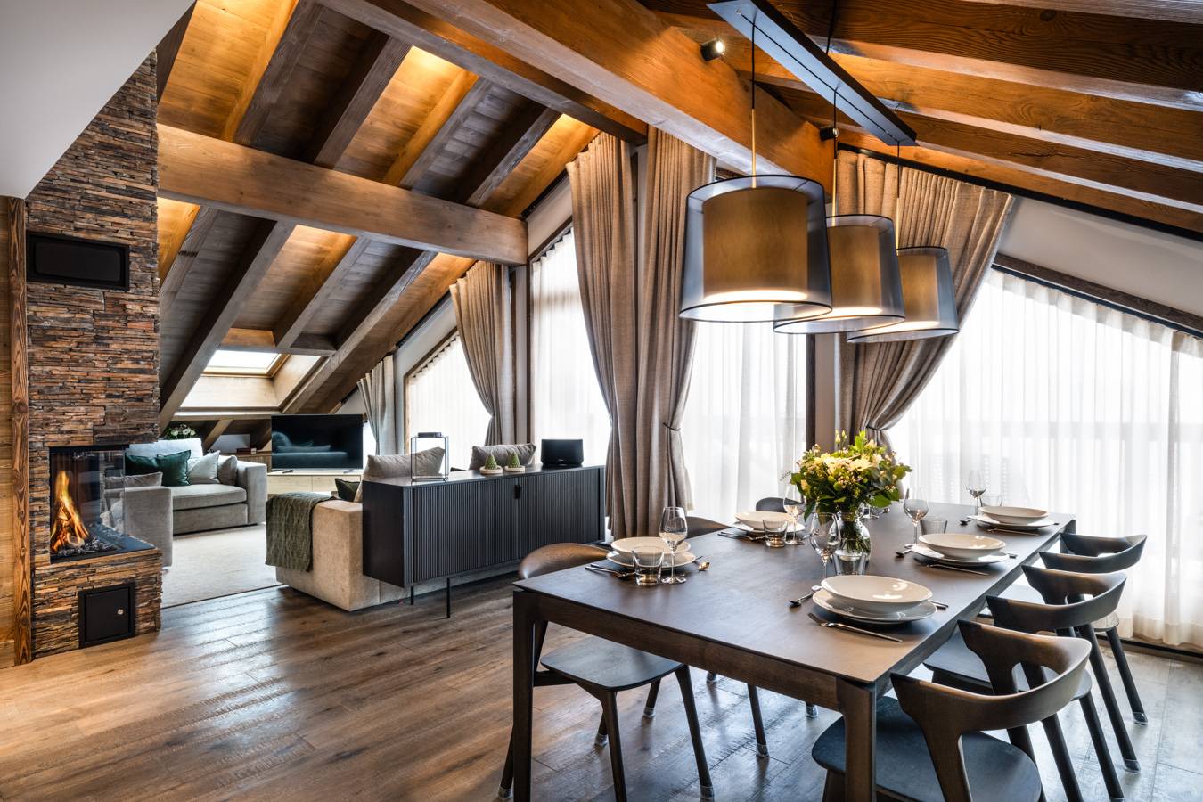 Duplex in Meribel Three Valleys with Alpine Views and Your own Private Spa