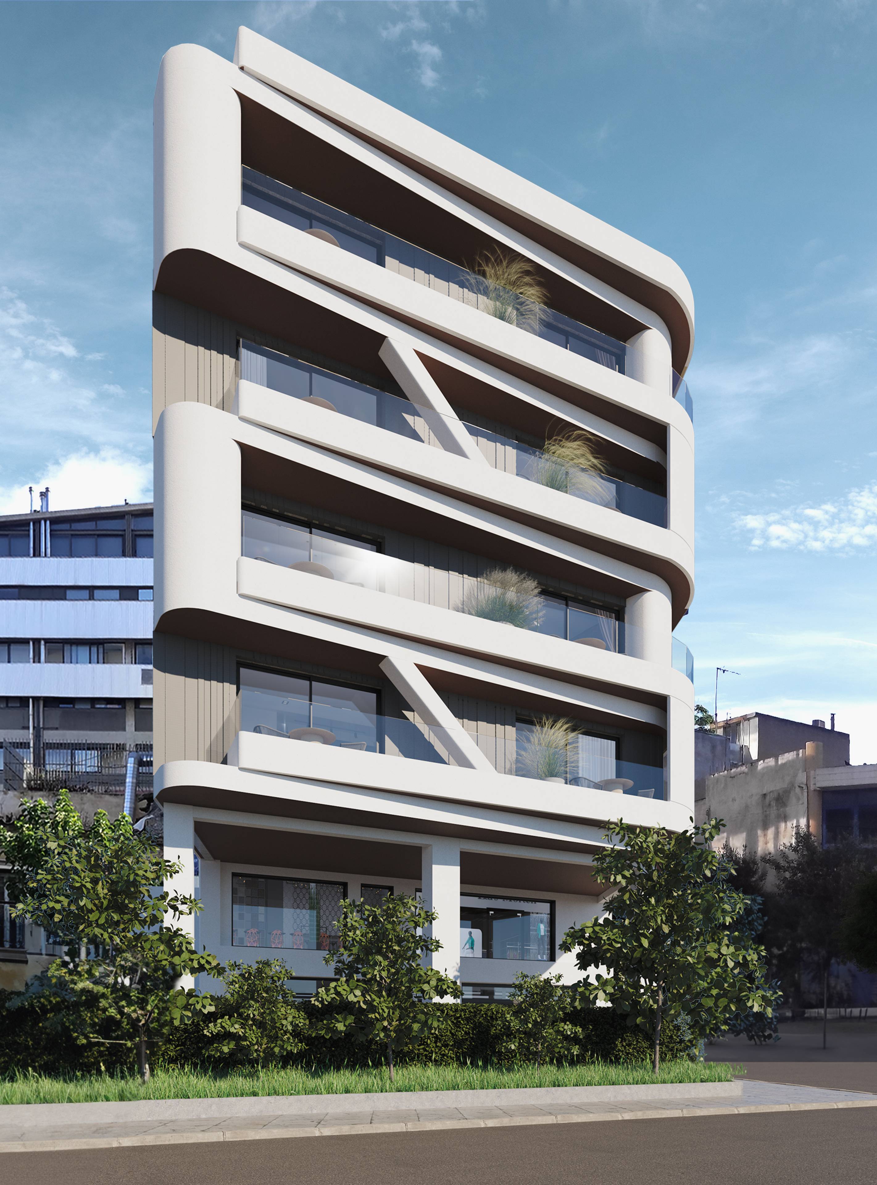 Modern first floor Apartment set in a new corner building development in Gazi, Athens