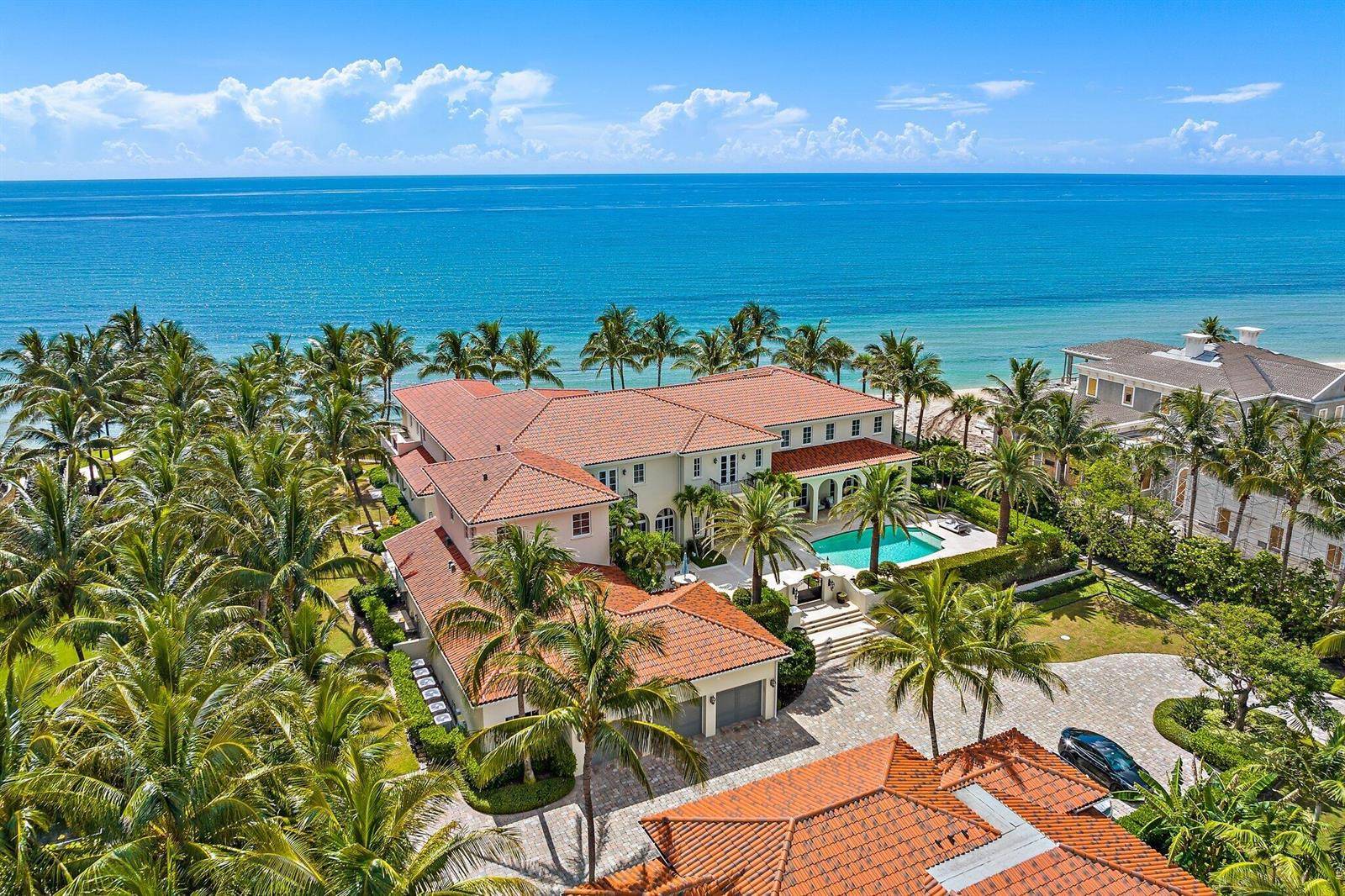Majestic Oasis on Manalapan's Exclusive Estate Section with Over 200 Feet of Oceanfront and Intracoastal Bliss | 7 Beds | 11 Baths | 16174 sqft