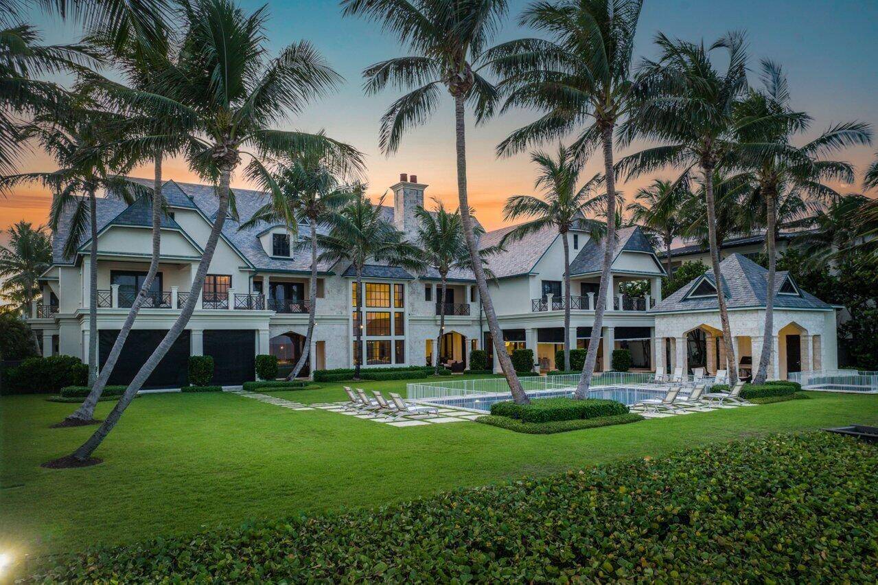 French-Eclectic Masterpiece on Highland Beach's Largest Oceanfront Lot, Awaits in Palm Beach County's Estate Section | 8 Beds | 11.5 Baths | 17602 sqft