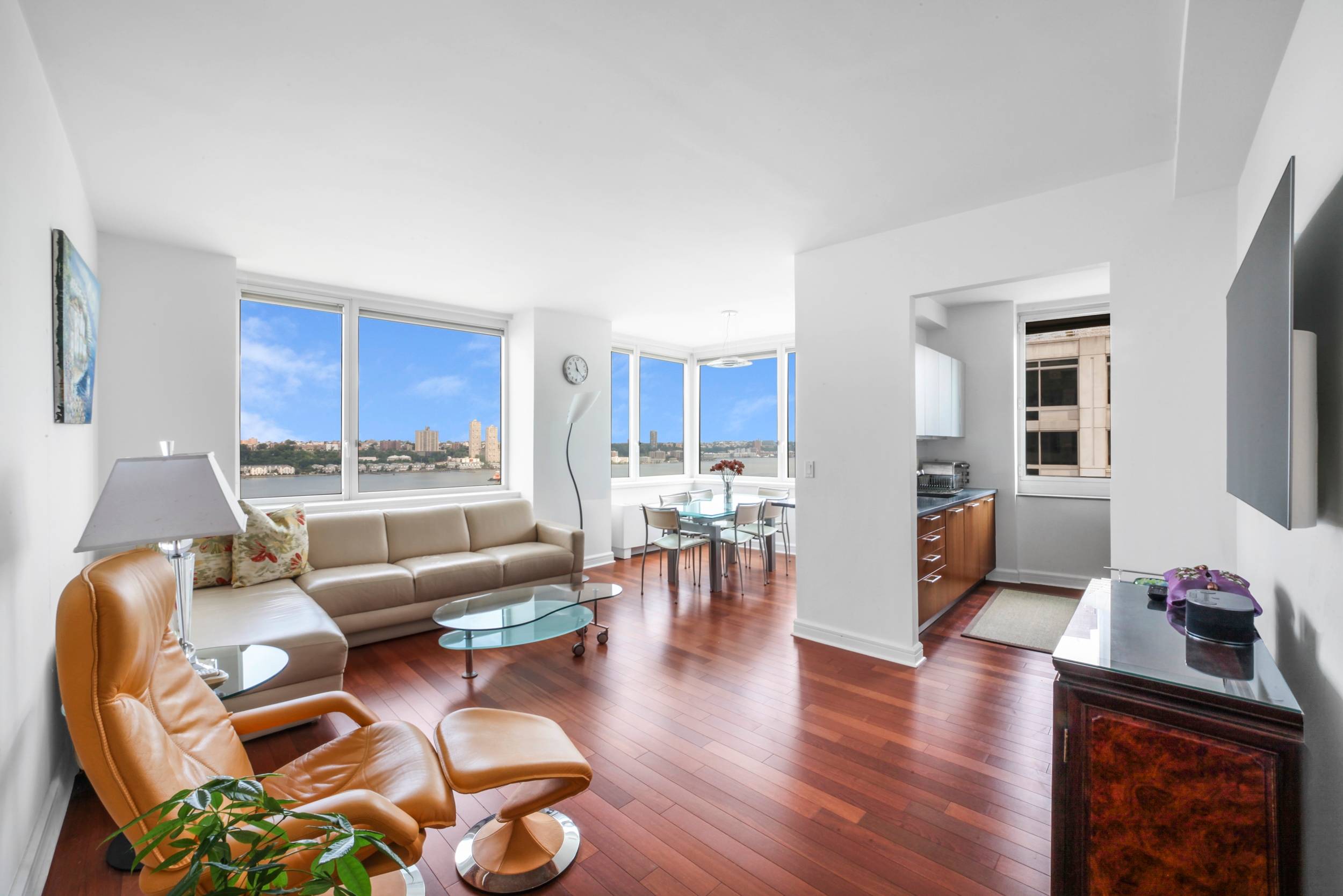 Spacious 3 Bedroom 3 Bathroom with Direct Hudson River Views at The Avery!