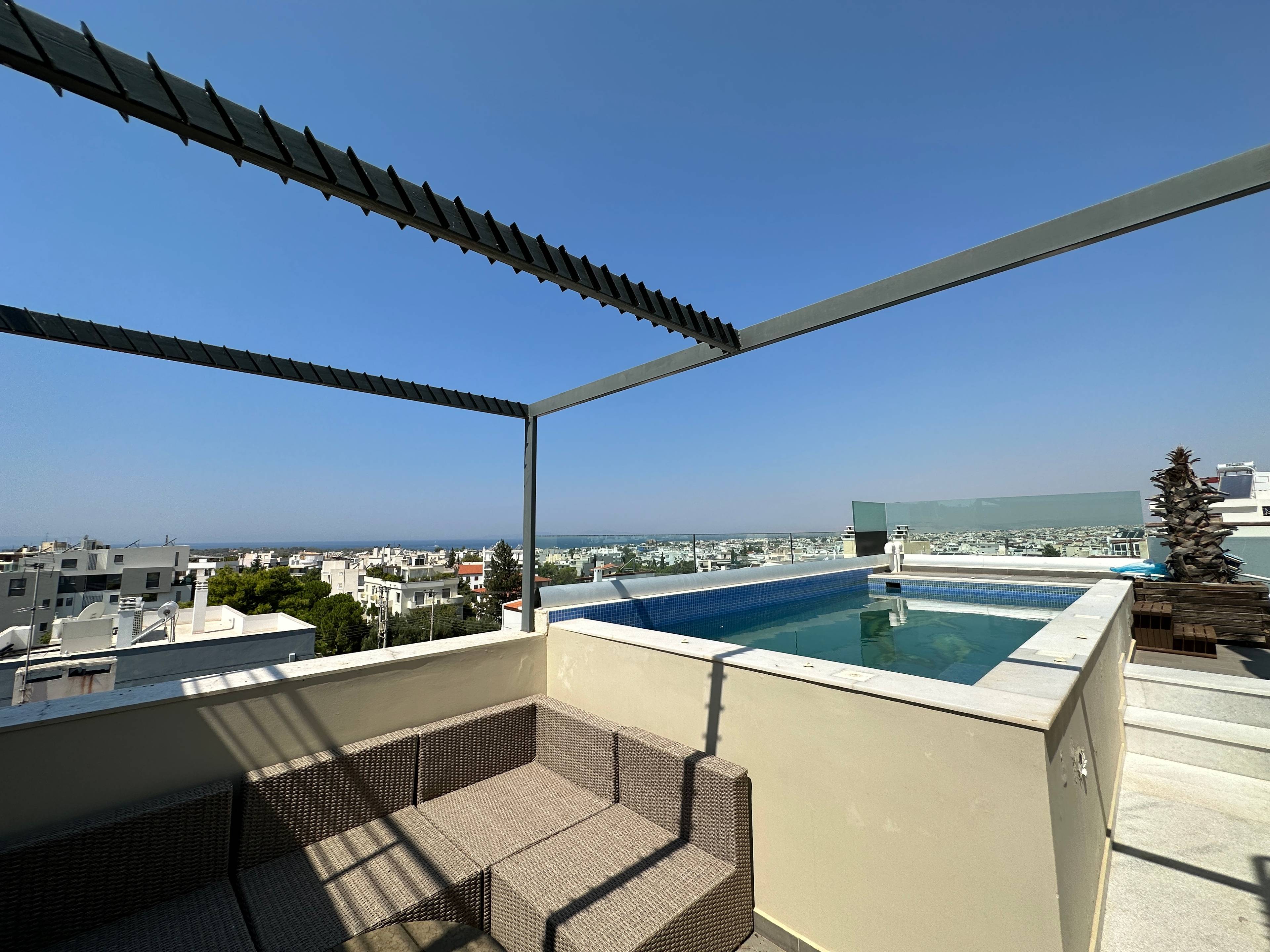 Penthouse Maisonette, 212 sqm, 3rd-4th floor, with swimming pool, in Glyfada.