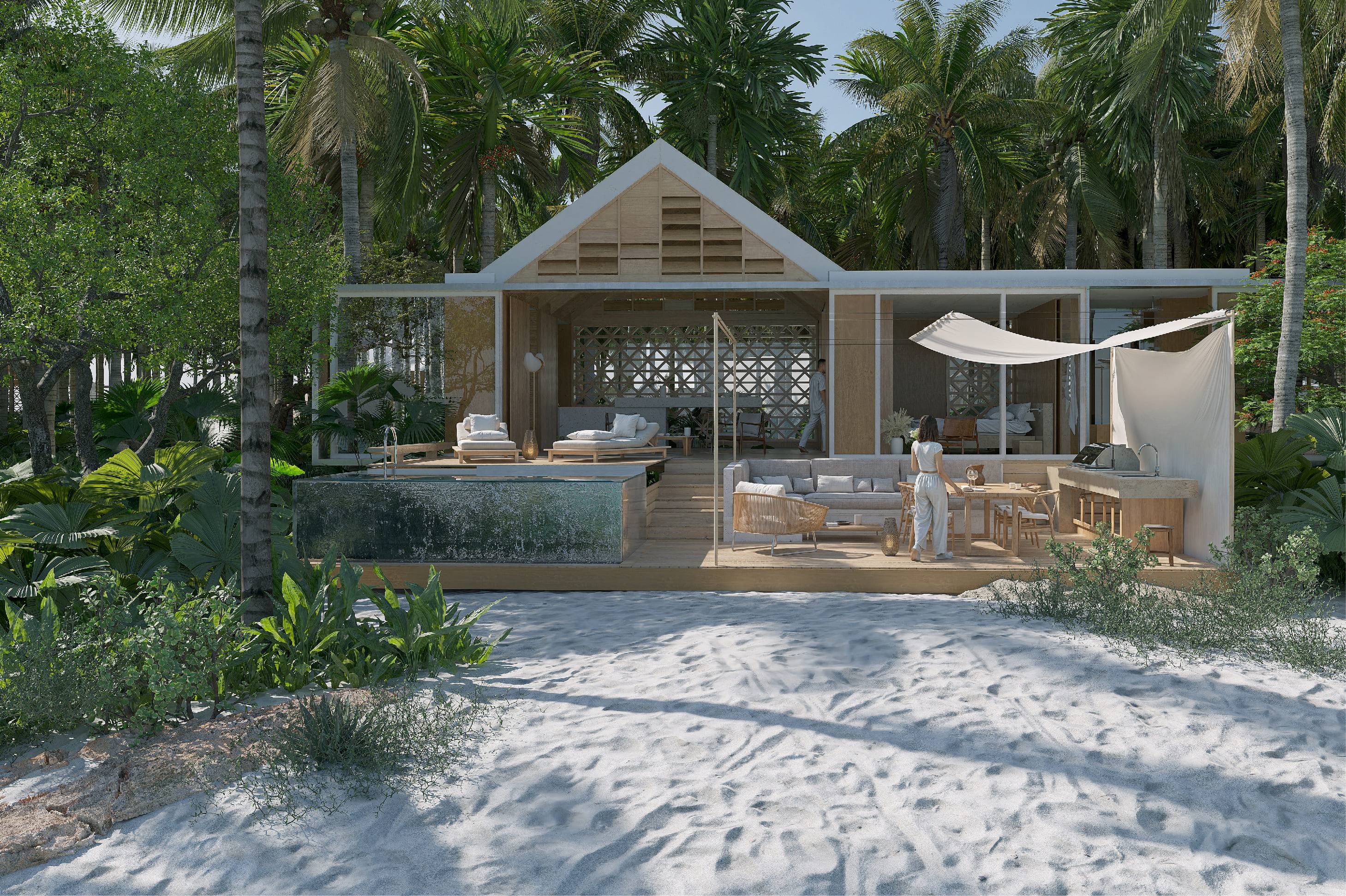 DELUXE TWO BEDROOM VILLA at the first Ultra Premium Residence Resort in the Maldives Malé Atoll