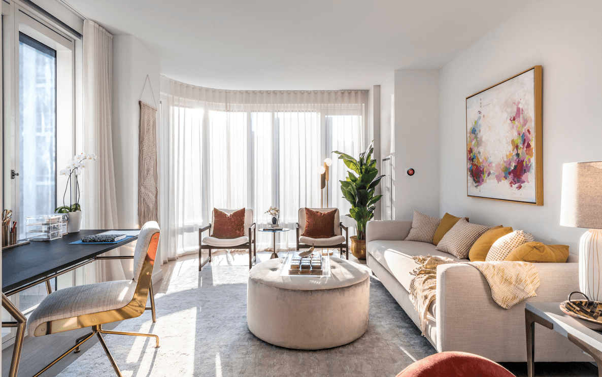 This gracious 2 bedroom is the epitome of style with 2 full bathrooms. Catch the sunset from every room as windows are west facing with Hudson River views!