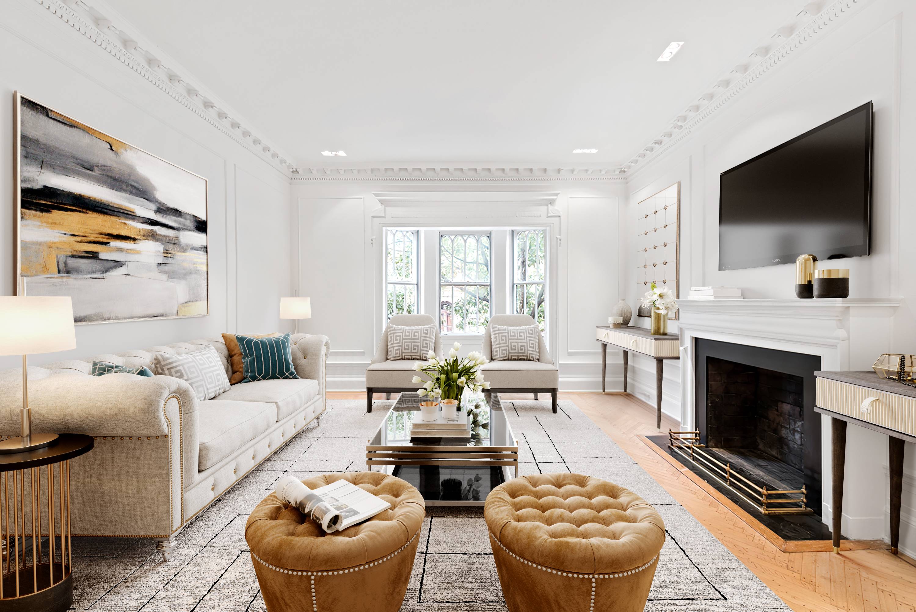LIMESTONE ELEGANCE IN OUR PARK SLOPE TOWNHOME