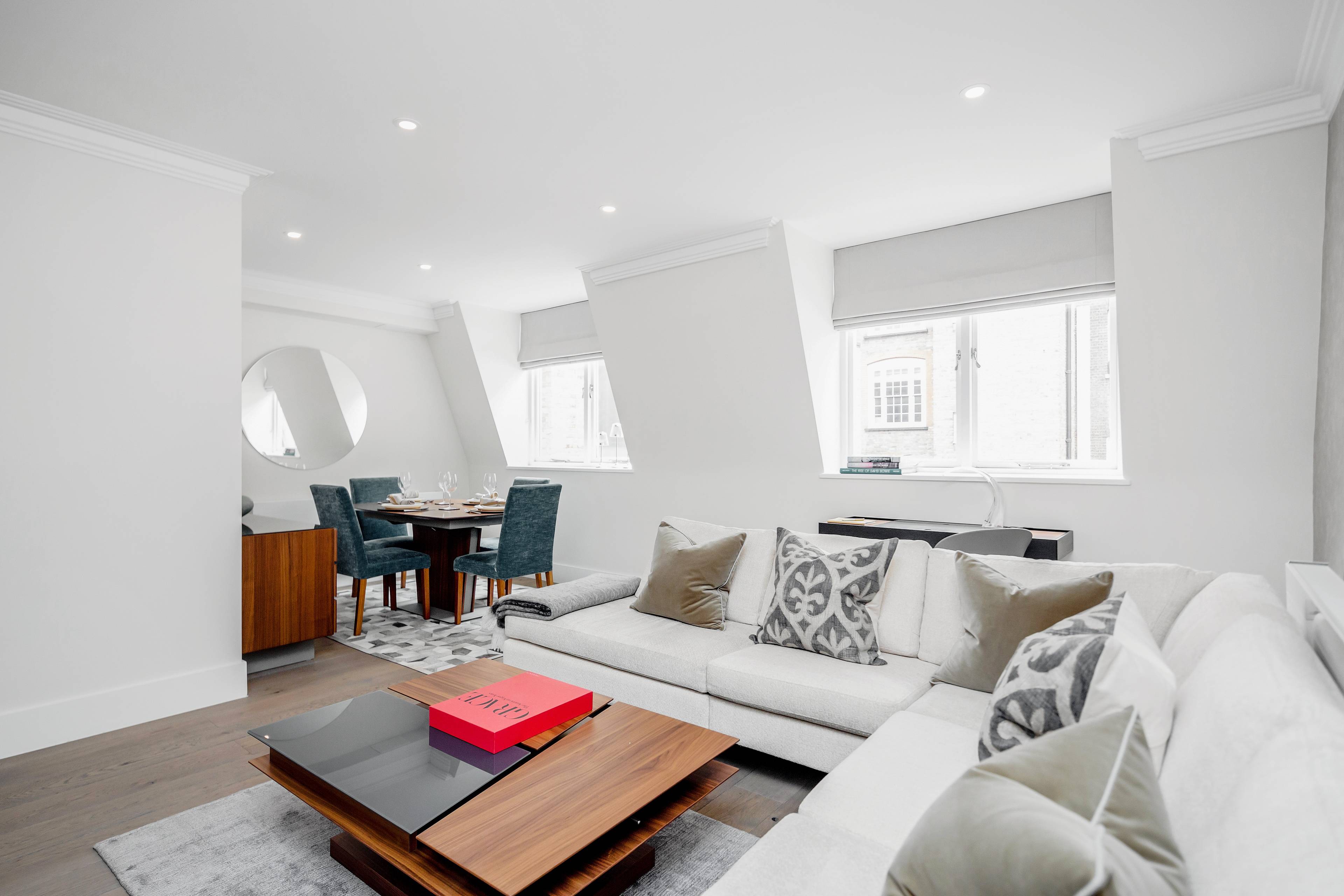 Newly refurbished one-bedroom apartment in the heart of Mayfair. Featuring hardwood floors and modern furnishings, the property includes a large bedroom with built-in storage, en suite bathroom, large reception room, separate kitchen, guest WC and lift.