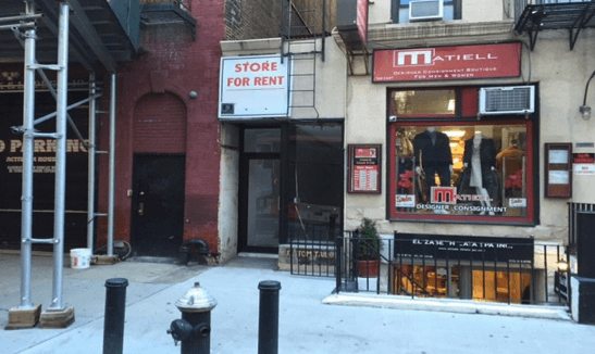 Great Retail Space on the Upper East Side, block from Central Park