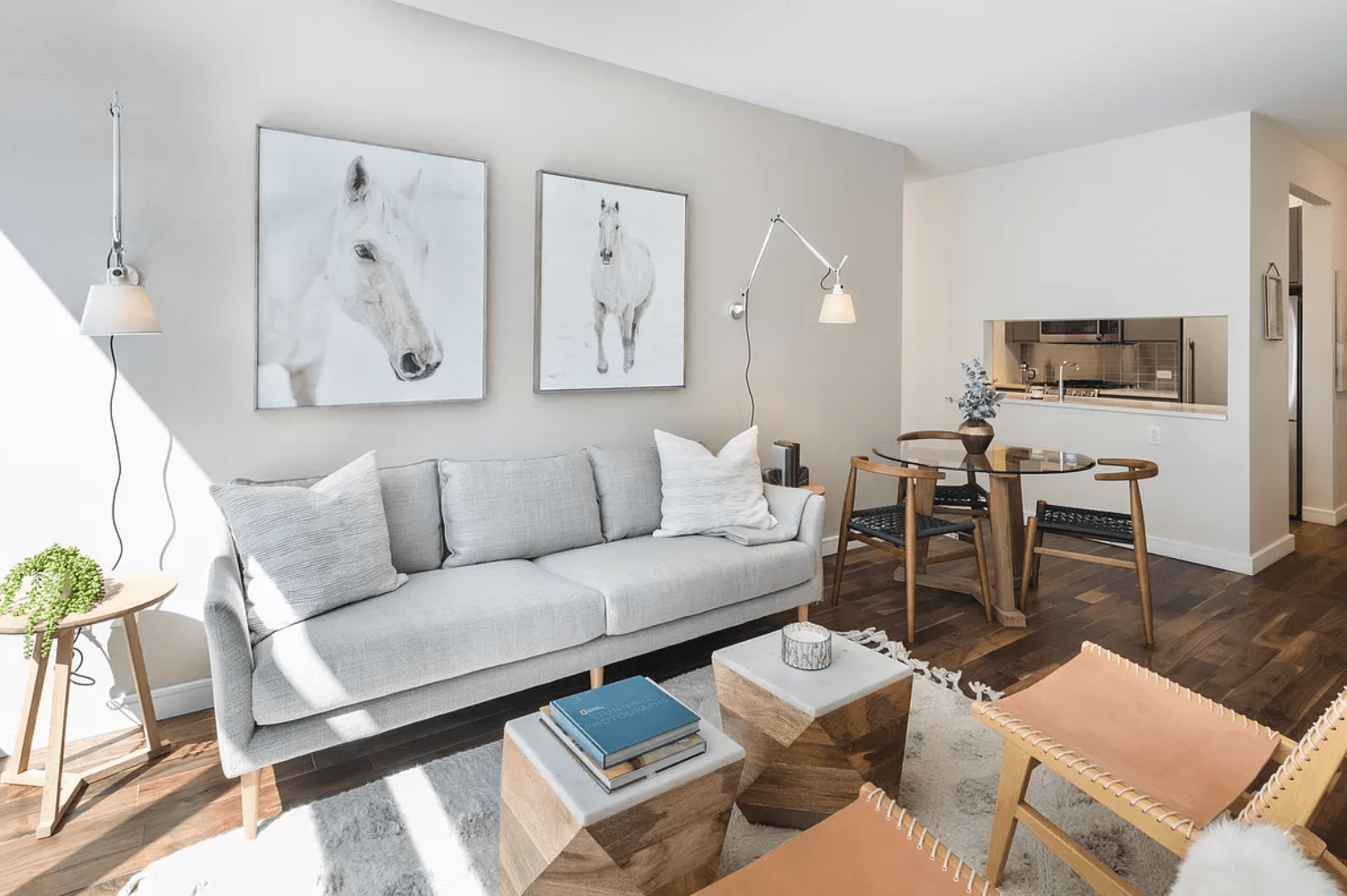 1 Bed 1 Bath Corner Unit | Floor to Ceiling Windows | Washer + Dryer | Central A/C | Stainless Steel Appliances | High Ceilings | Full Service | Luxury High-rise