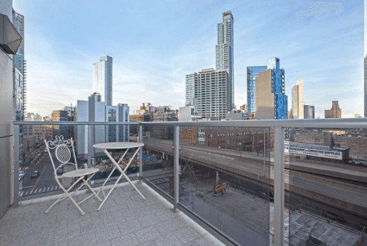 Great views high floor unit with balcony! Largest one bed in LIC!