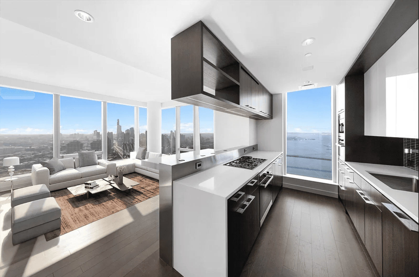 Lux 47th Floor 3 Bedroom with Picturesque Lower Manhattan Views