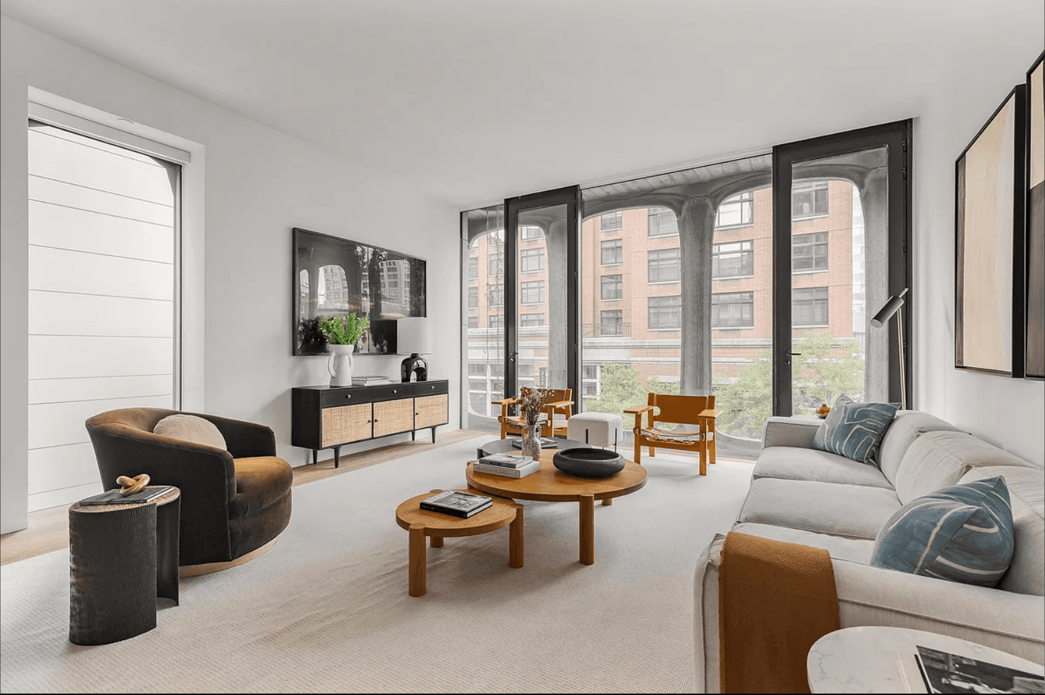 Architectural Digest Soho 2 Bedroom 2.5 Bathroom with Floor to Ceiling Light Exposure