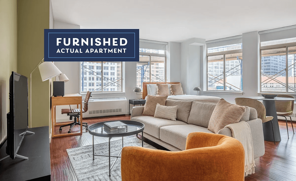 No Fee, Financial District Studio Apartment in Luxury Building, Fully Furnished